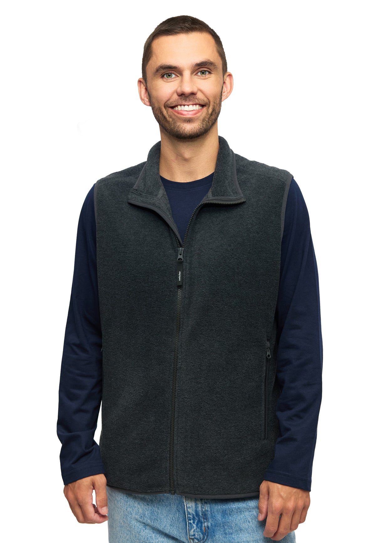 Gilet polaire Switcher, nouveau coloris Cortina / 41 noir chiné