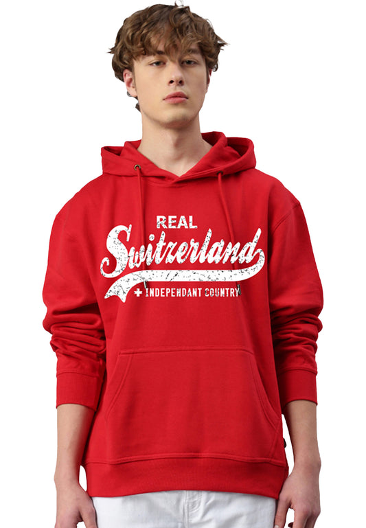 Switcher hoodie men Wild Life Switzerland color/10 rouge