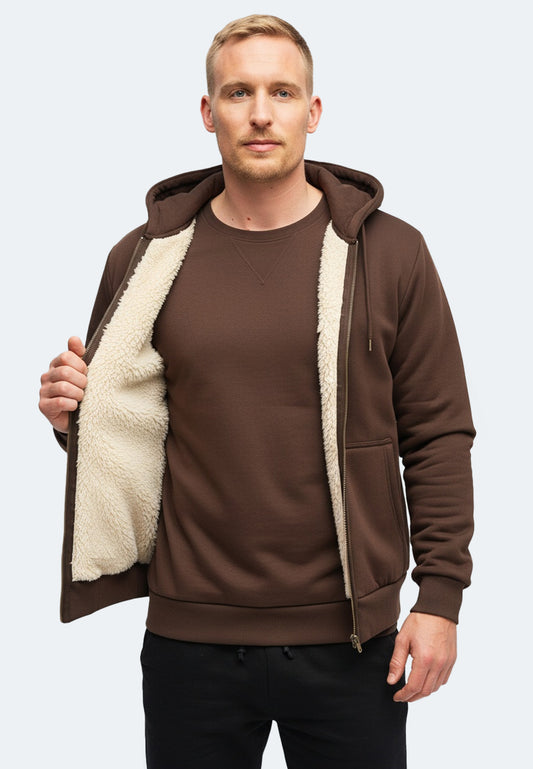 Switcher Sherpa Hoodie verbier color/680 cafe