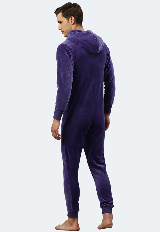 Switcher jumpsuit geeleevelvet color/734 violine