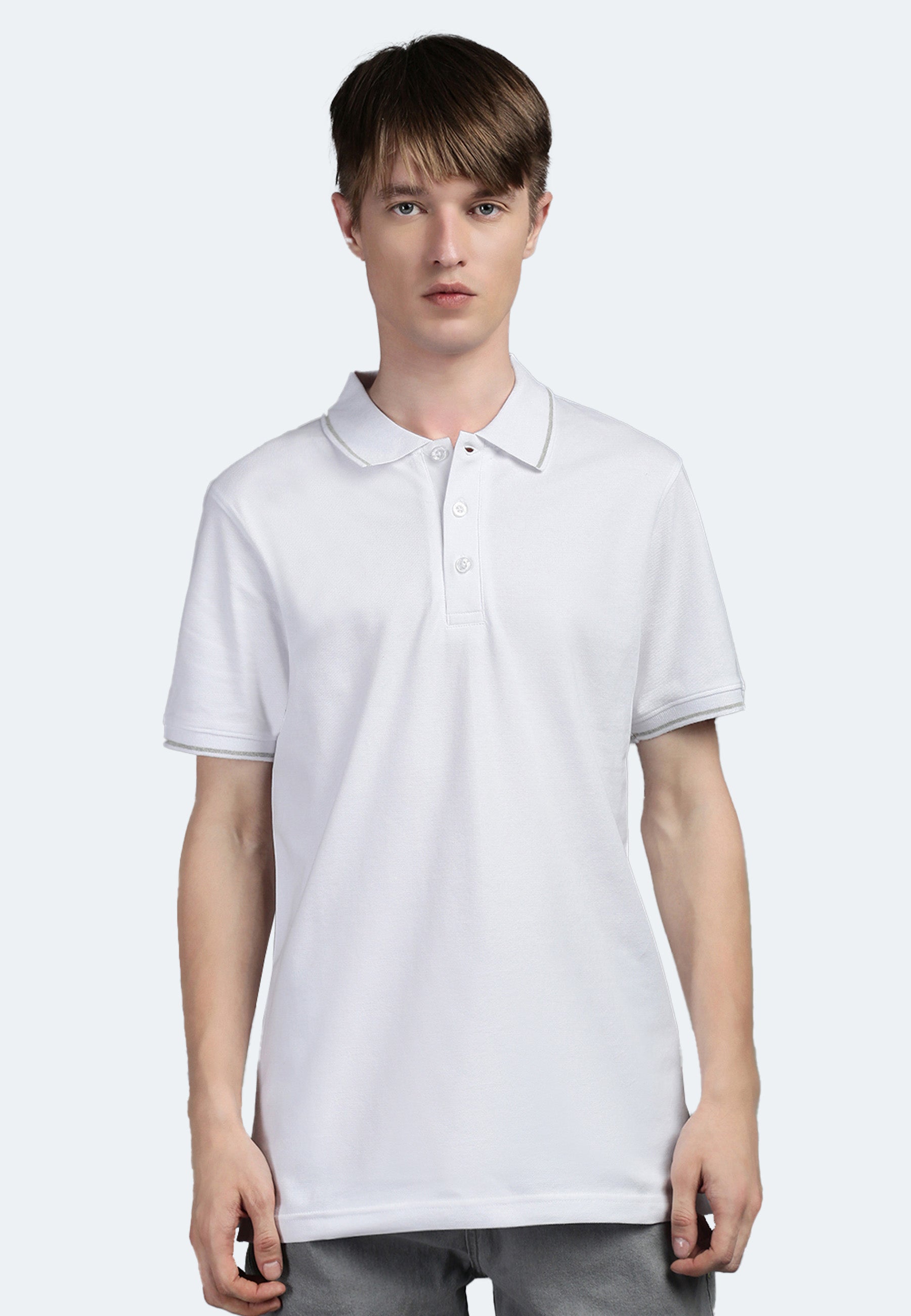 Switcher men's polo ben color/1 blanc