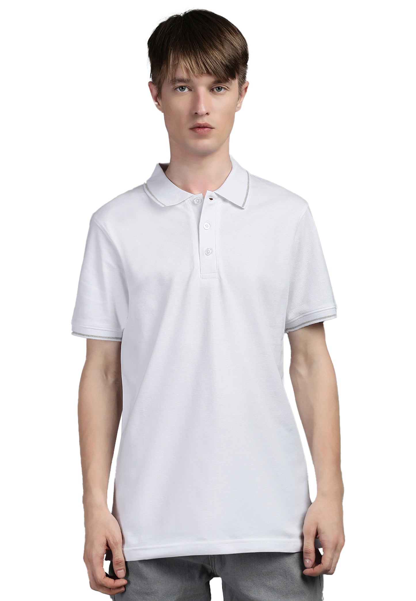 Switcher men's polo ben color/1 blanc