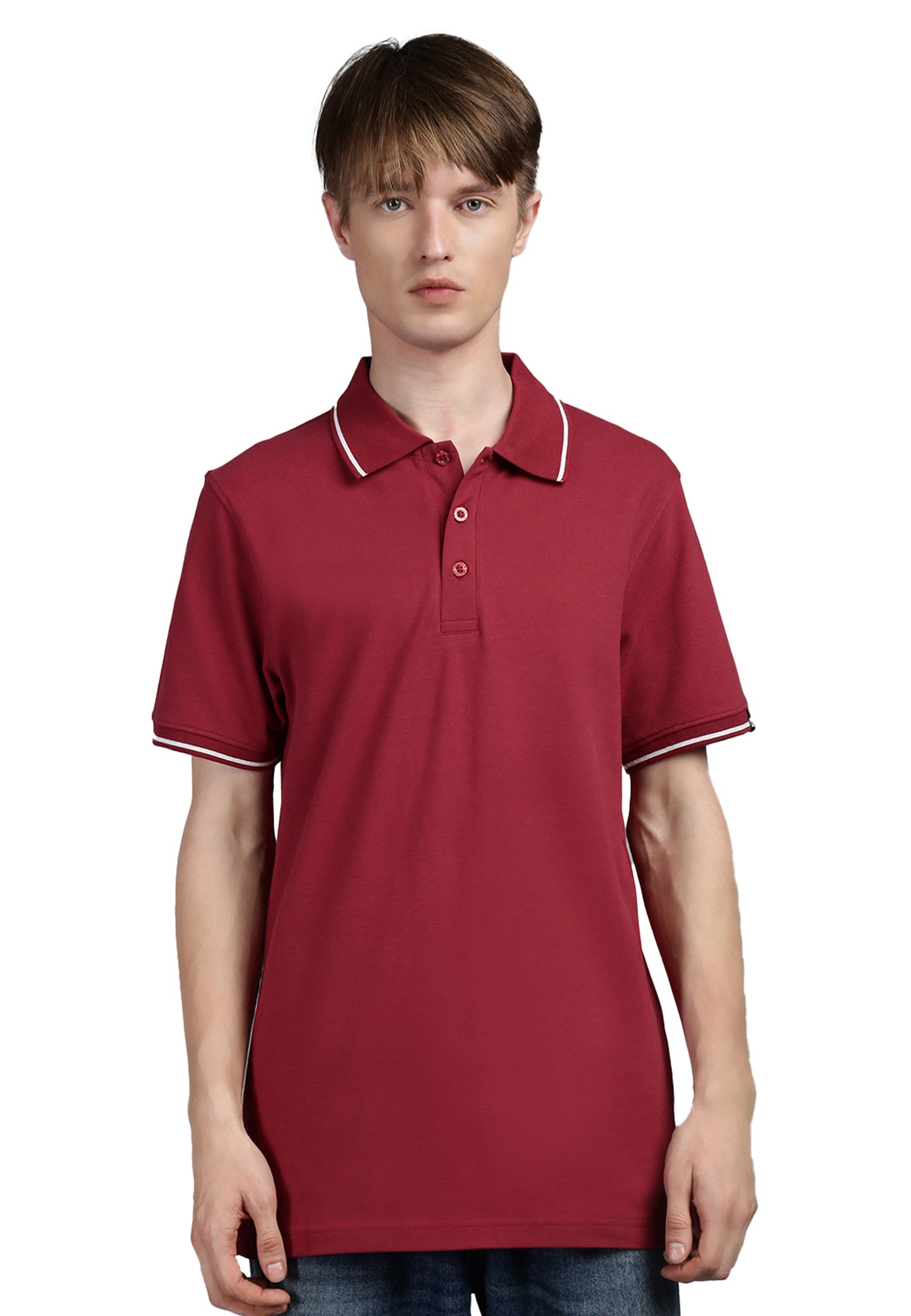 Switcher men's polo ben color/158 burgundy