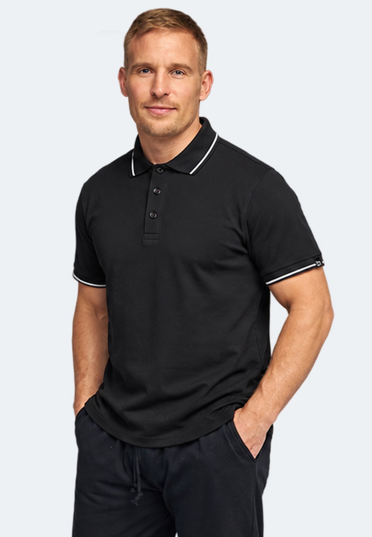 Switcher men's polo ben color/40 noir