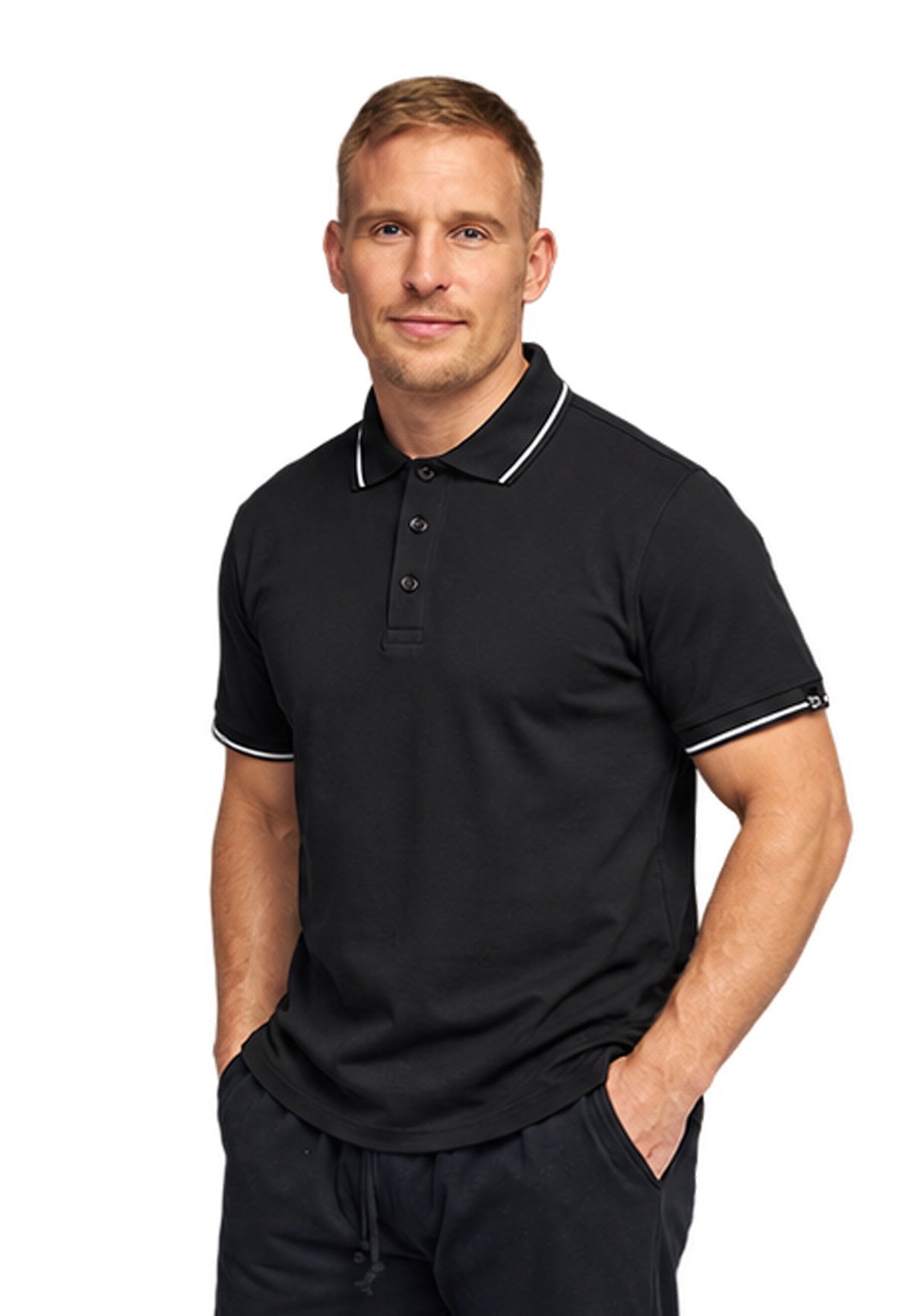 Switcher men's polo ben color/40 noir