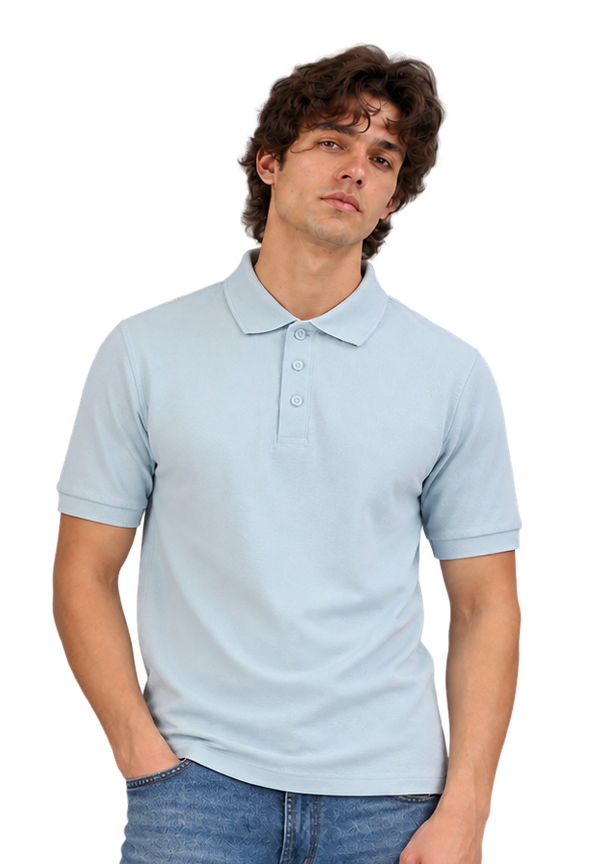 Switcher men's polo john color/204 blue angel