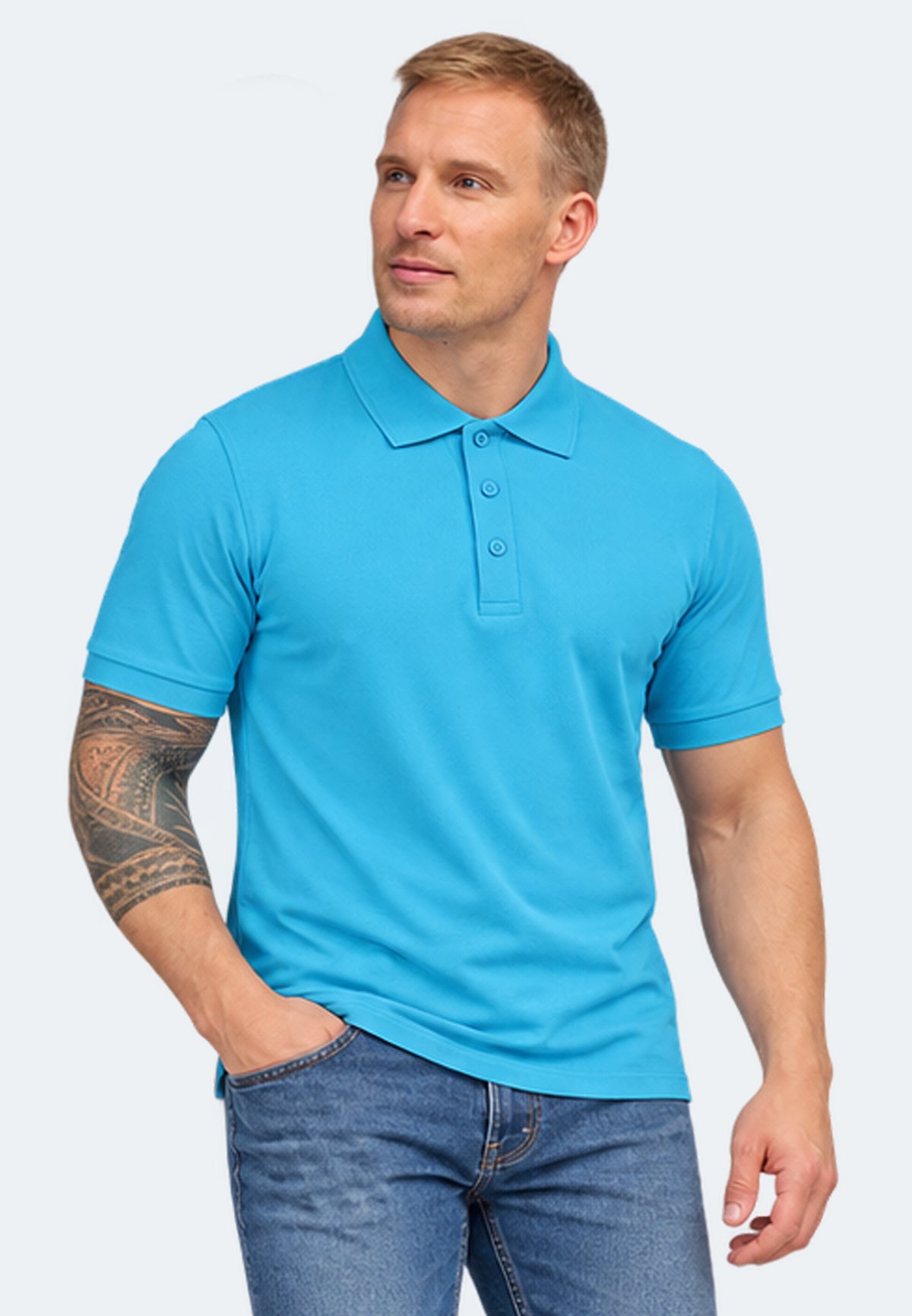 Switcher men's polo john color/288 blue bay