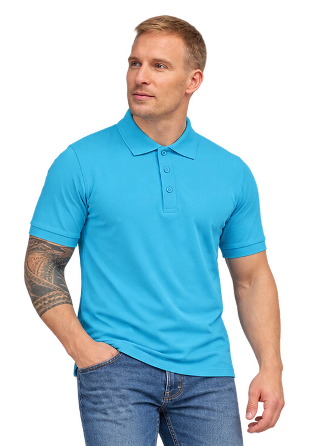 Switcher men's polo john color/288 blue bay