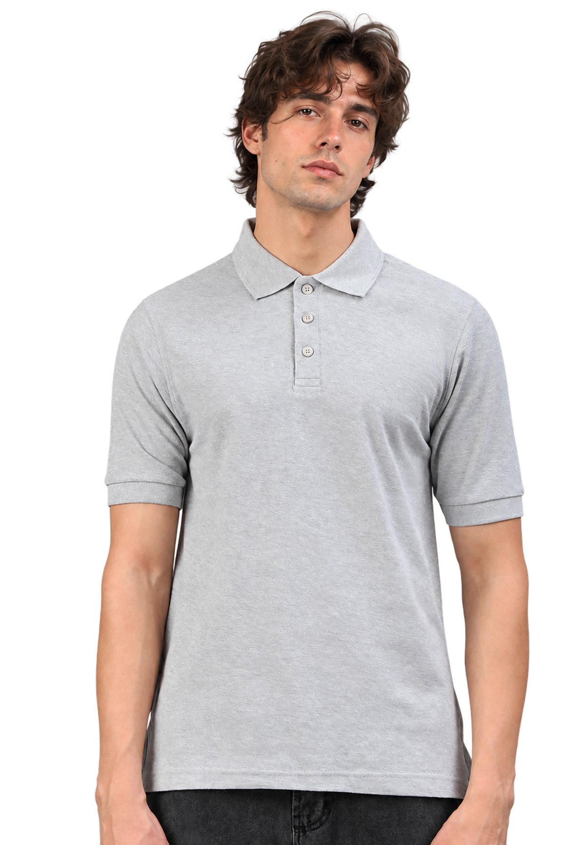 Switcher men's polo john color/42 gris chine