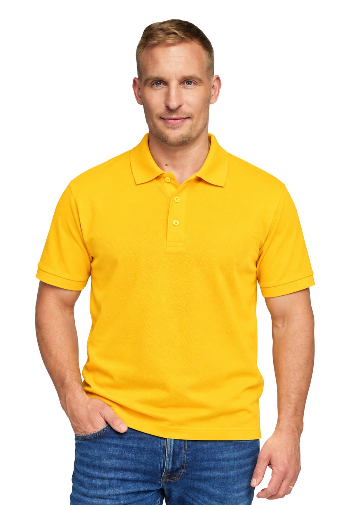 Switcher men's polo john color/53 jaune