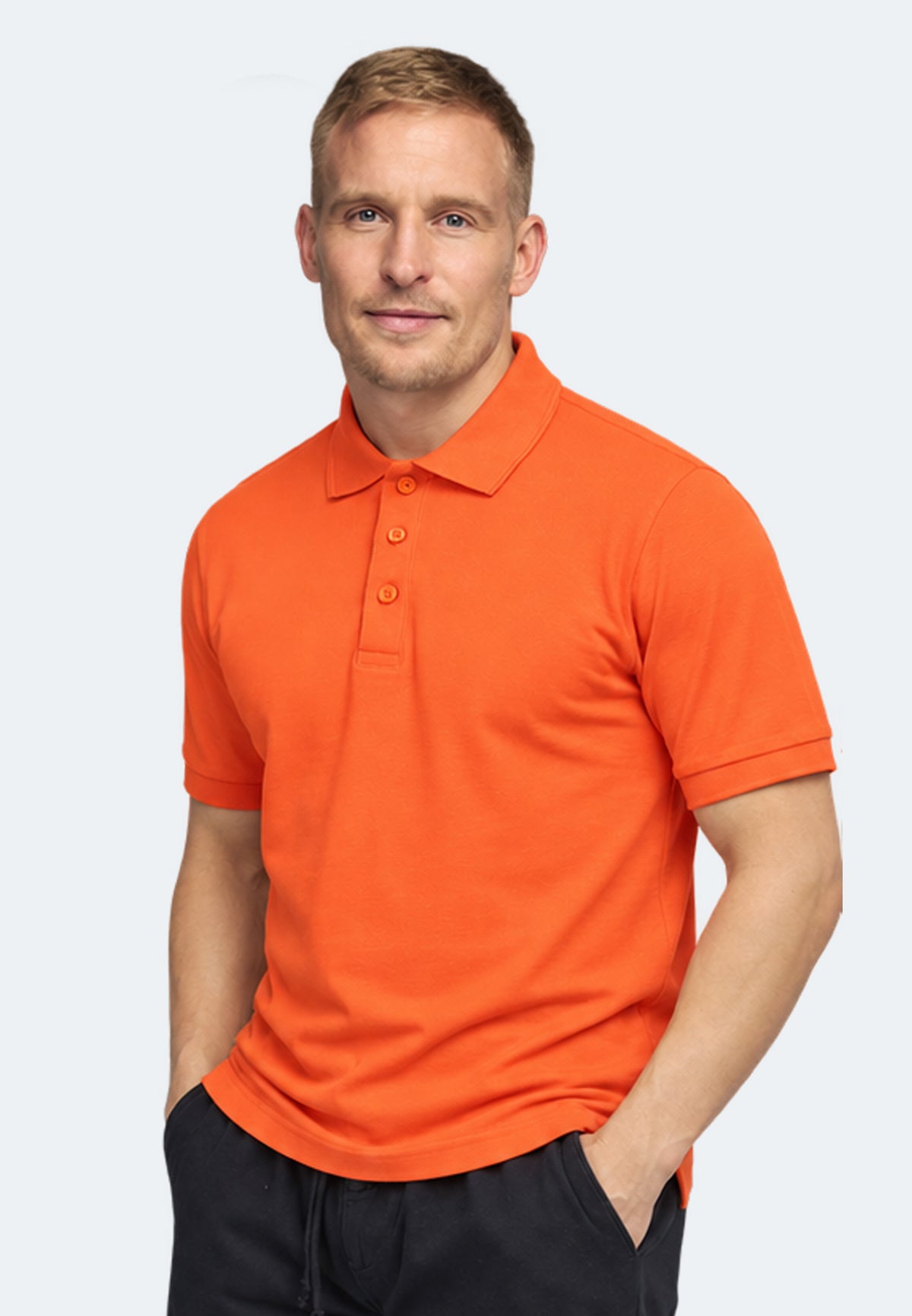 Switcher men's polo john color/506 paprika