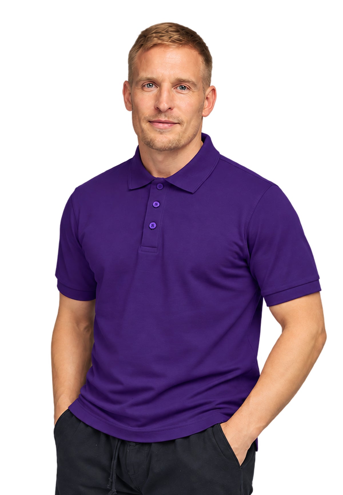 Switcher men's polo john color/146 purple