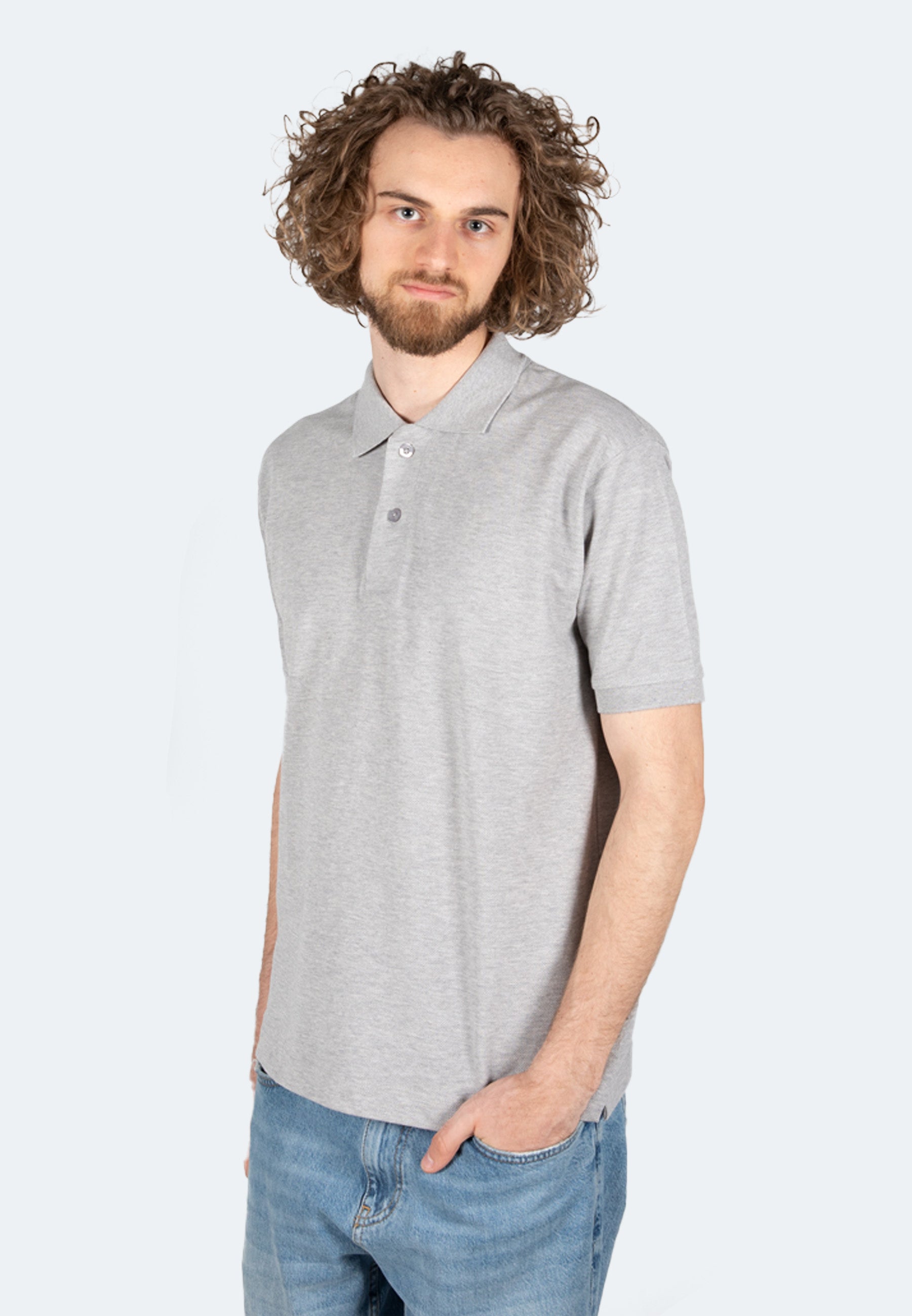 Switcher men's polo samuel color/42 gris chine