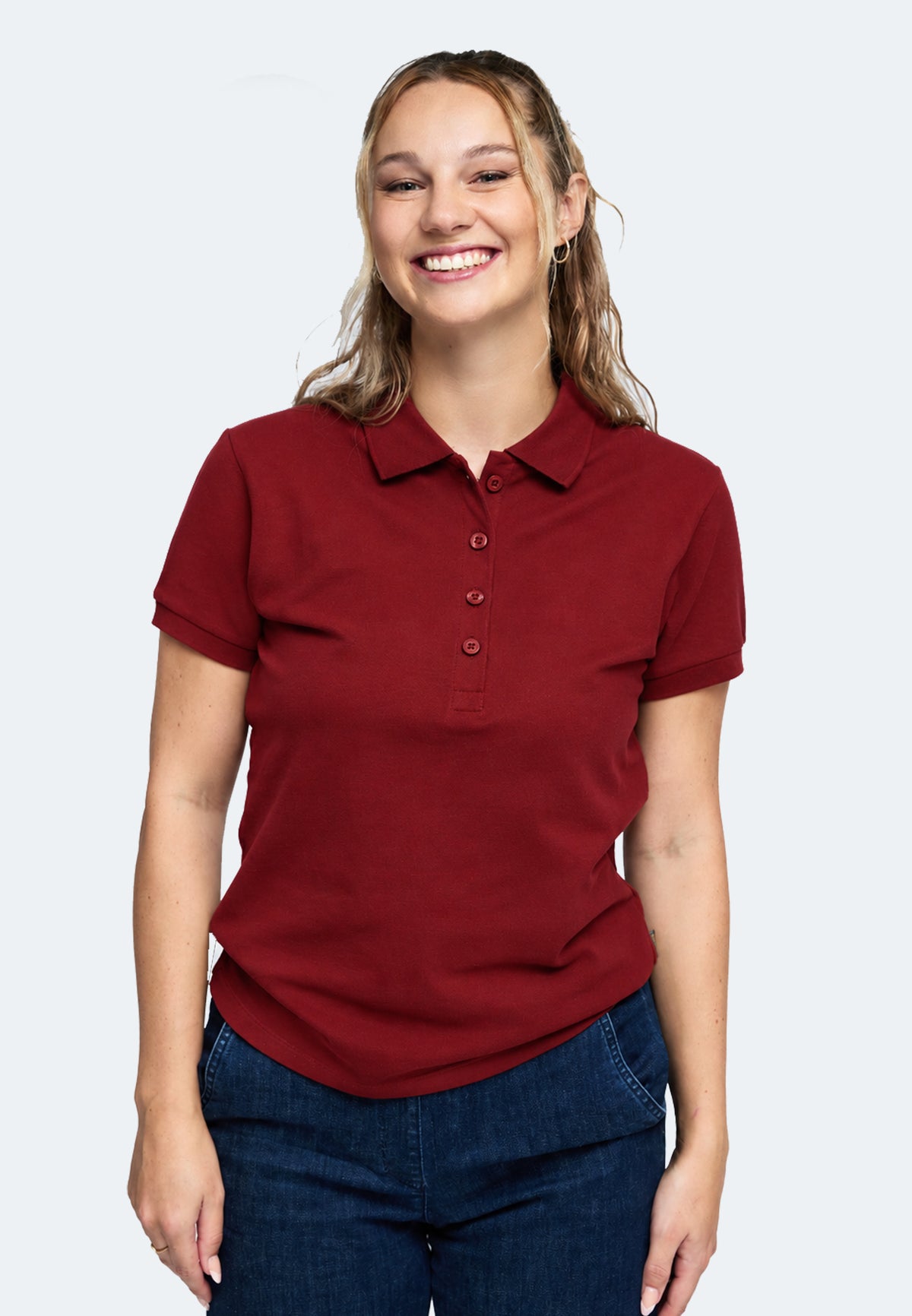 Switcher Lady polo stacy color/158 burgundy