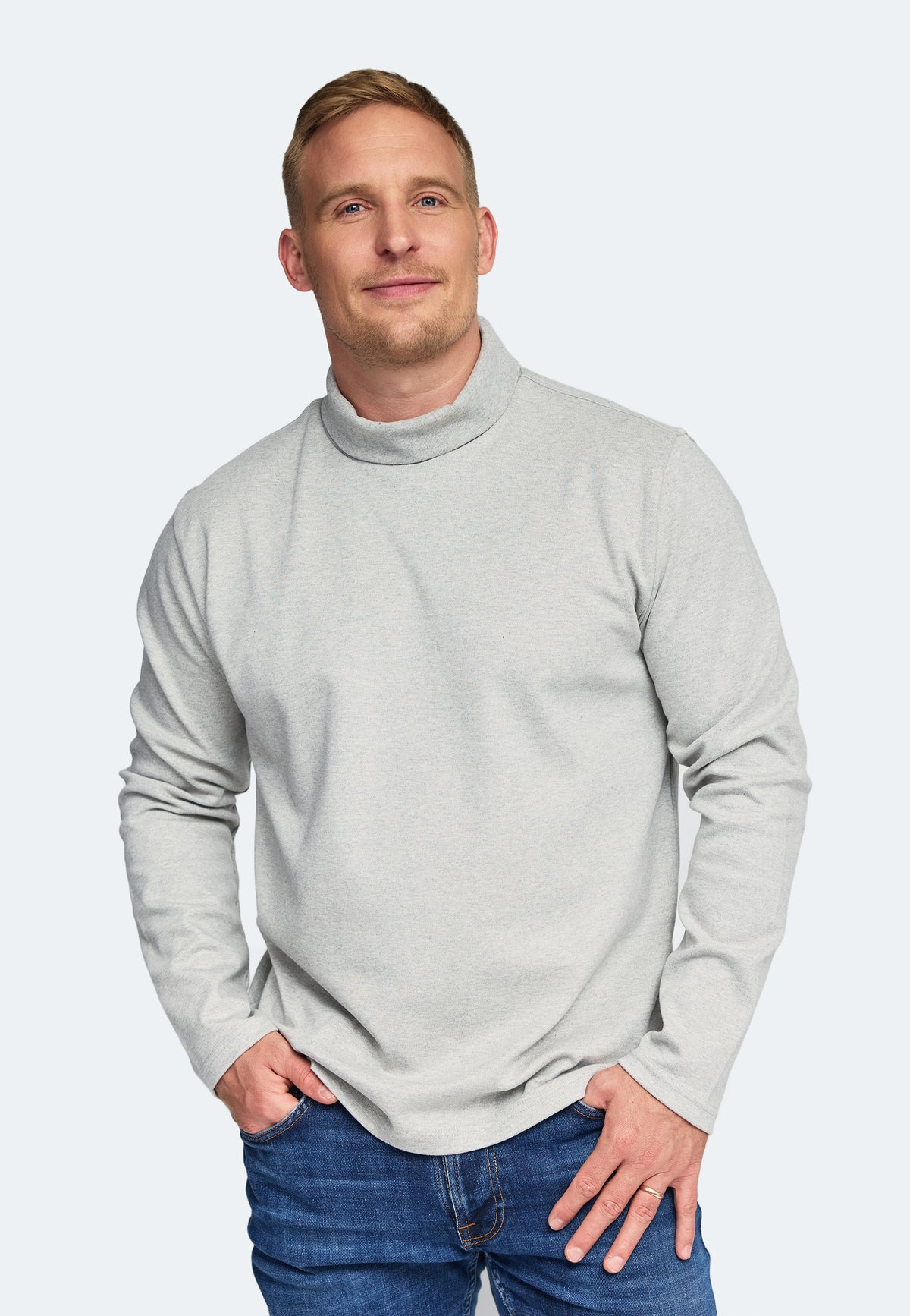men sweatshirt Steve color/42 gris chine