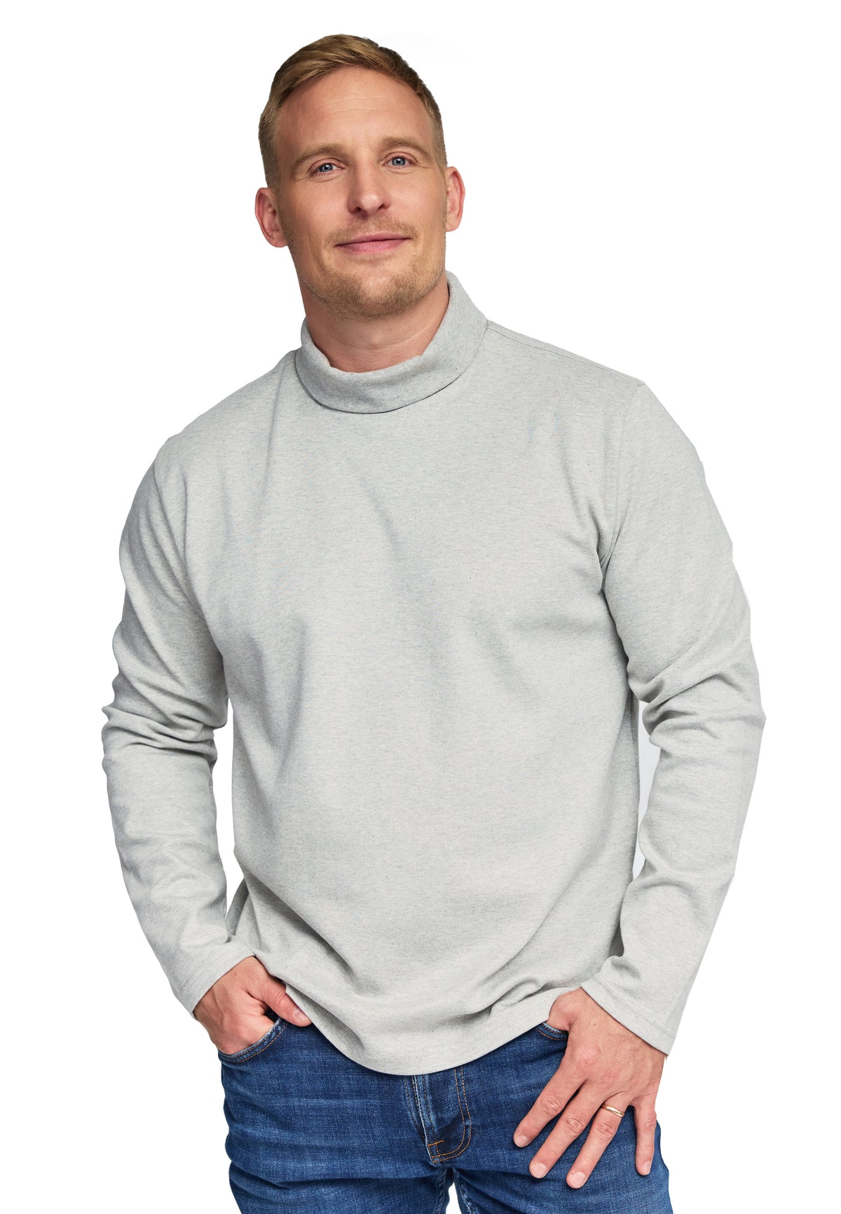 men sweatshirt Steve color/42 gris chine