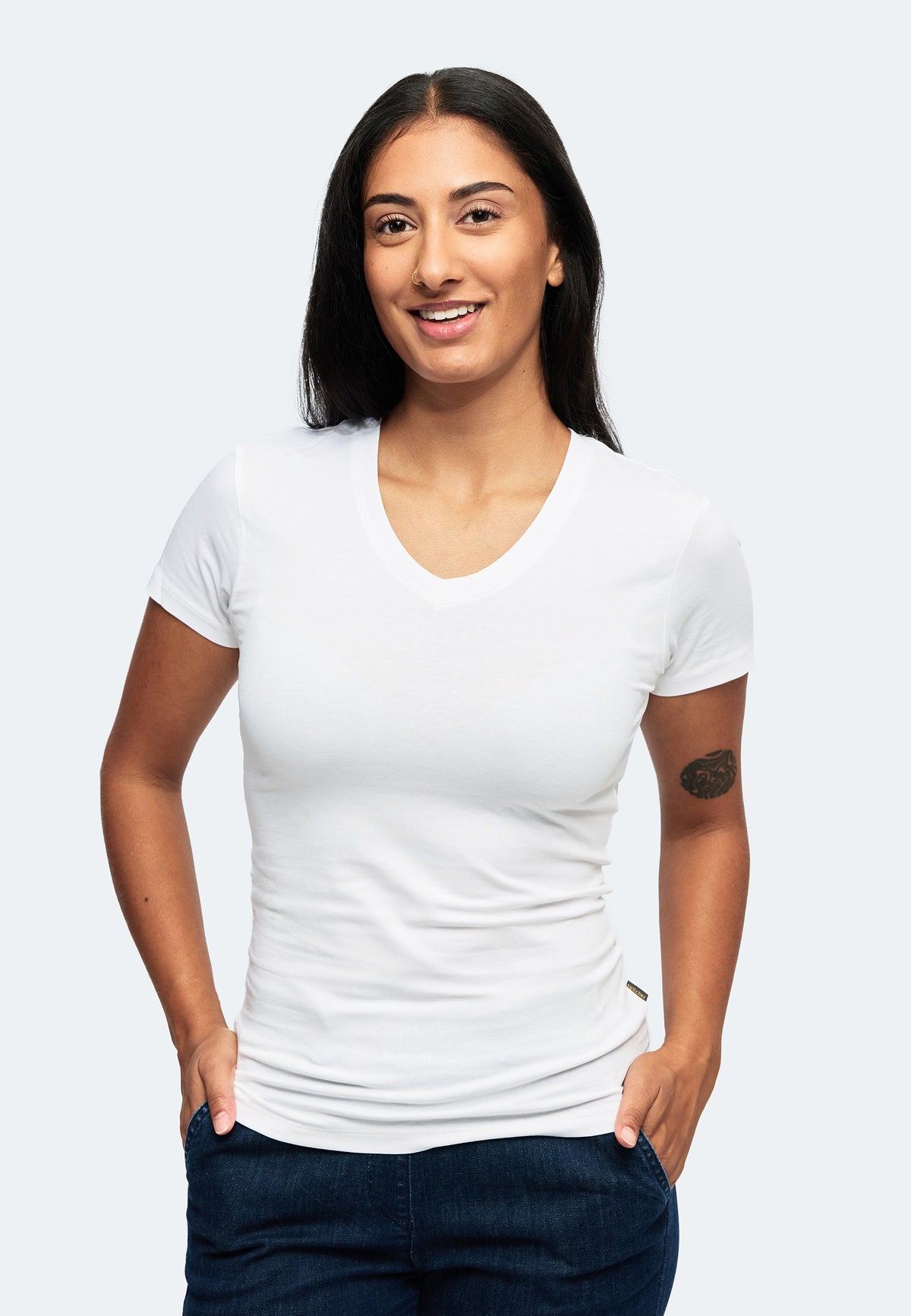 Switcher shirt giorgia color/1 Blanc