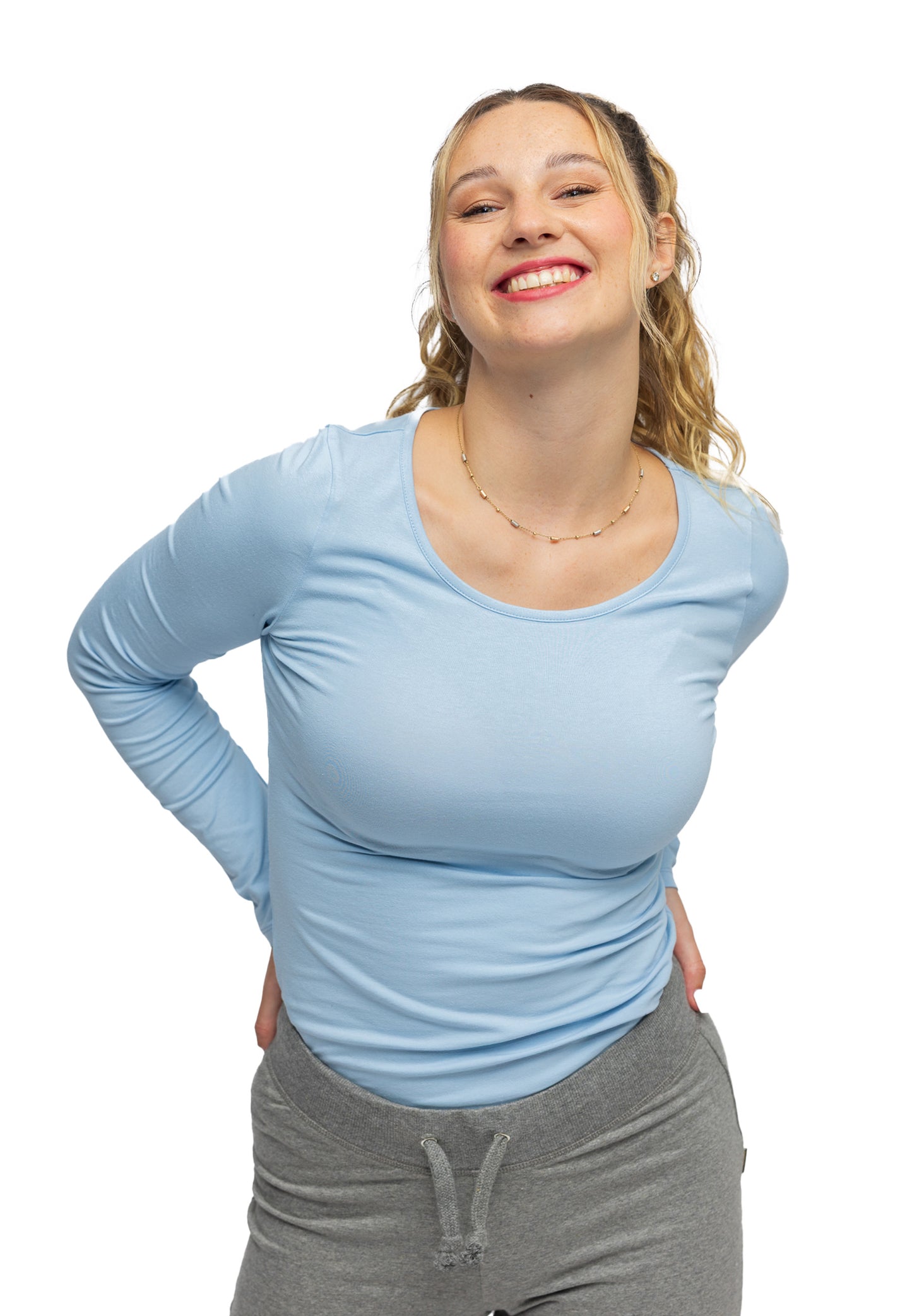 Switcher shirt Lady liliane color/205 blue soul