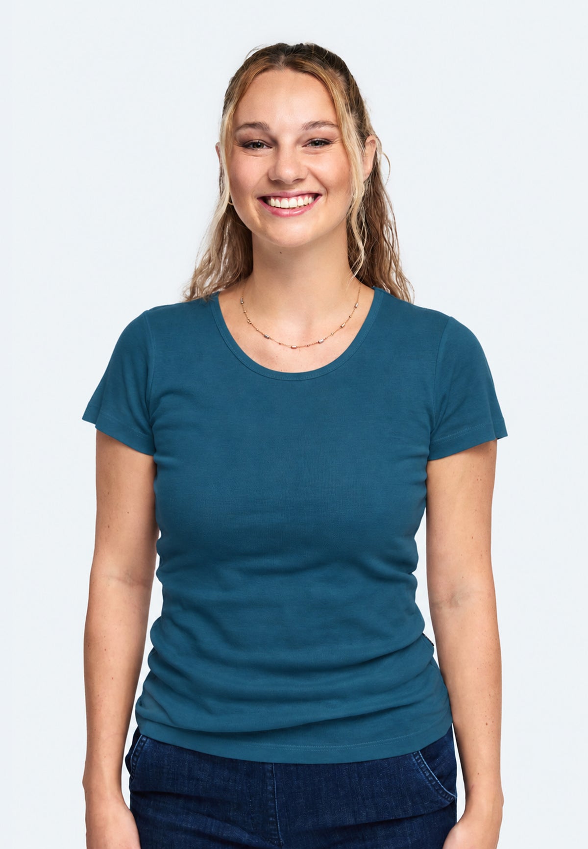Switcher shirt Lady sally color/245 petrol
