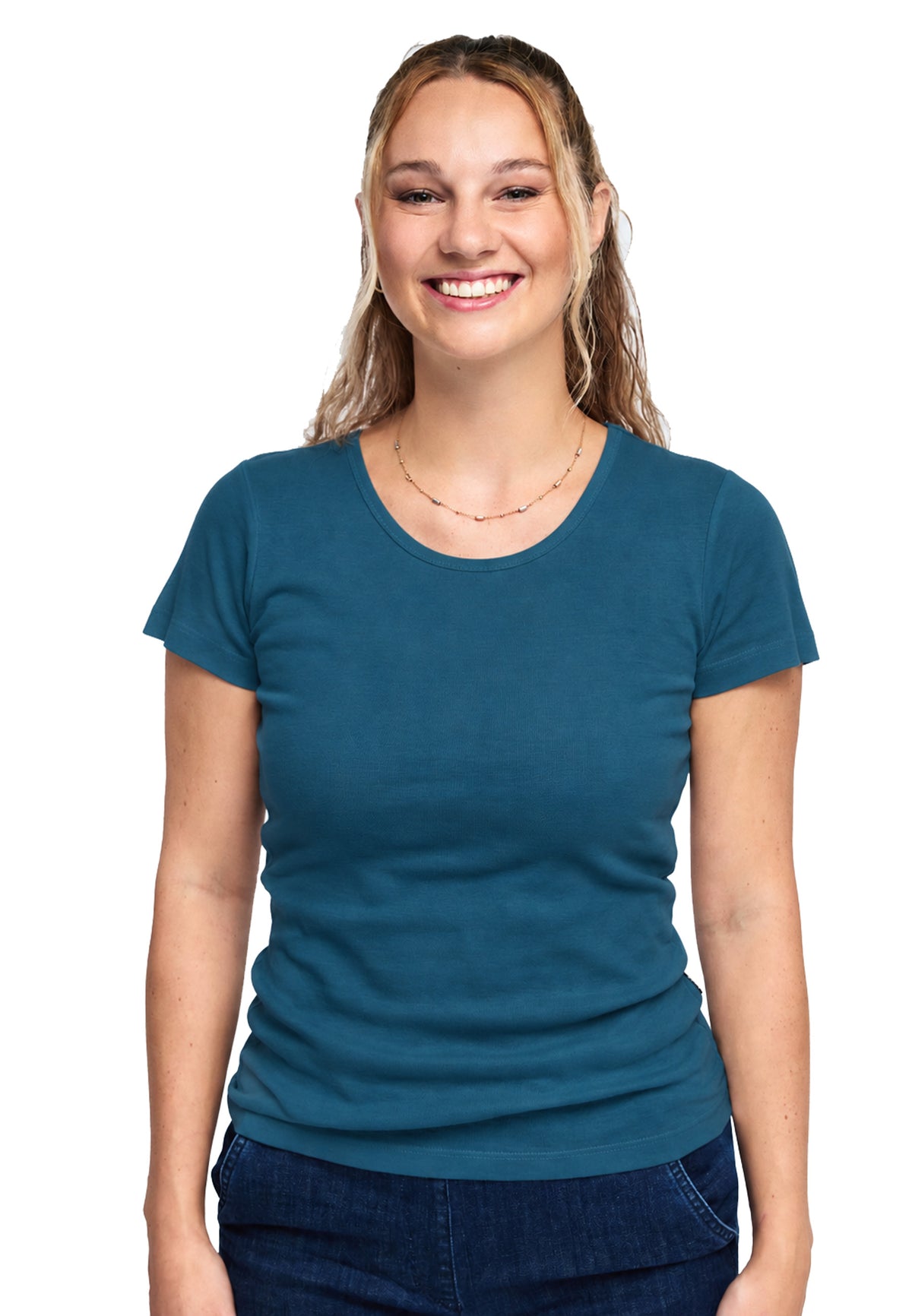 Switcher shirt Lady sally color/245 petrol