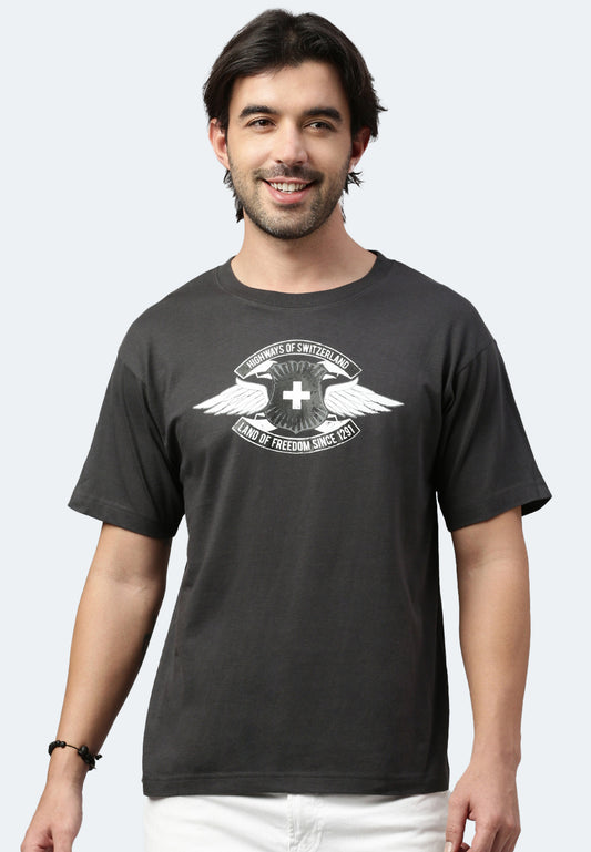 Switcher shirt Highways of Switzerland color/410 Arsenic