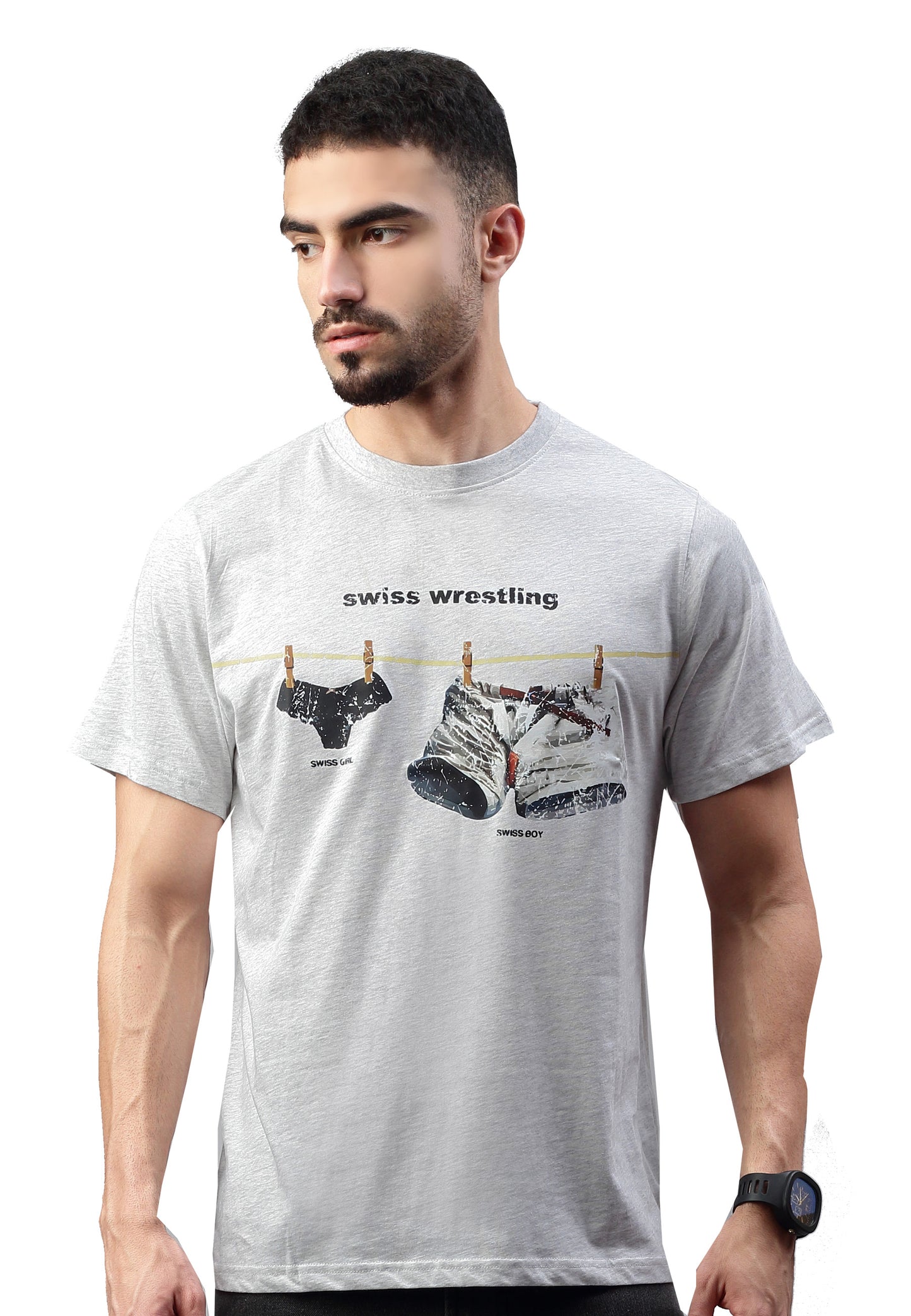 Switcher shirt Wrestling color/43 blanc chine