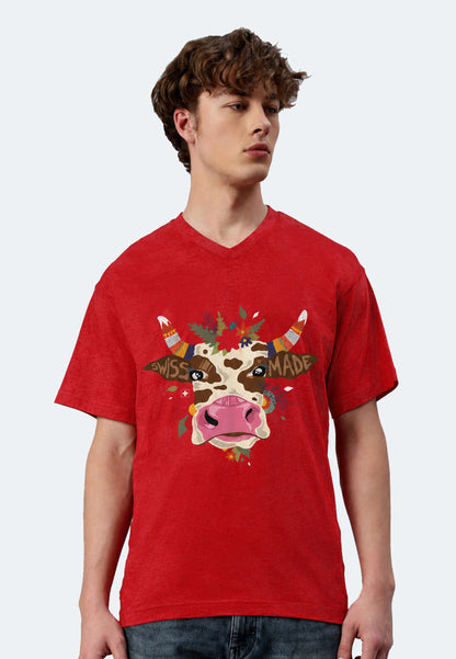 T-shirt Swiss Vision, couleur 10 rouge