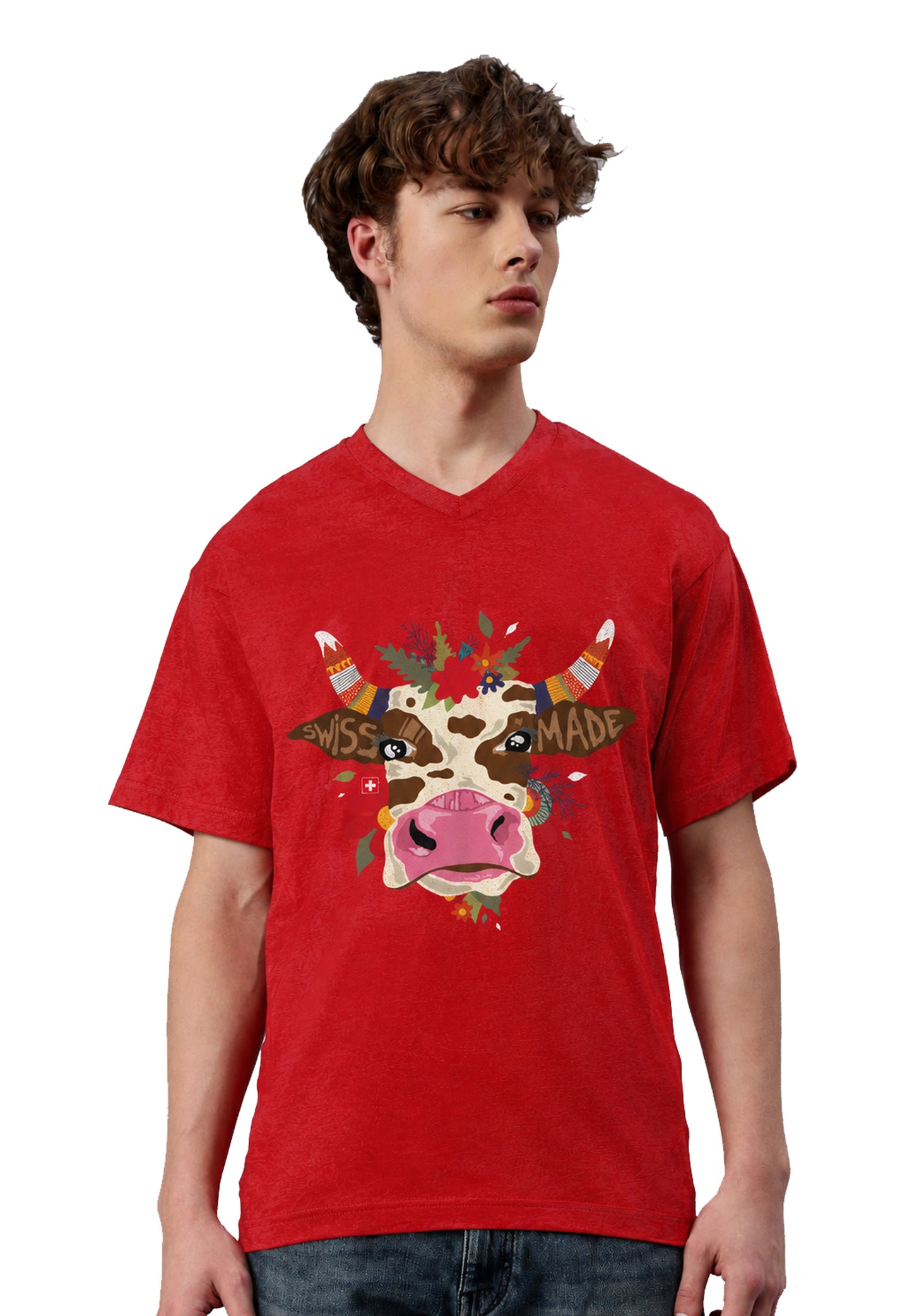 T-shirt Swiss Vision, couleur 10 rouge