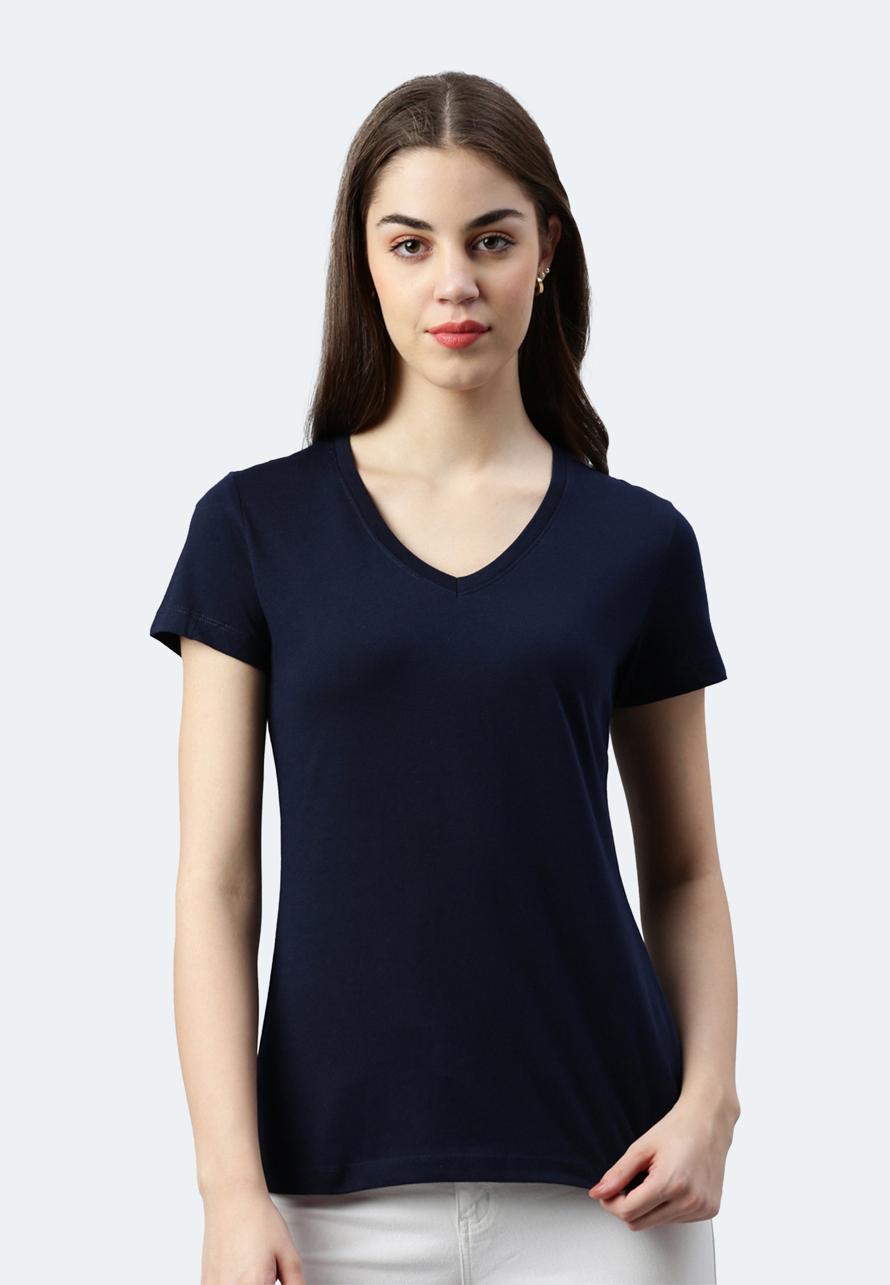 Switcher shirt Lady whale color/20 marine