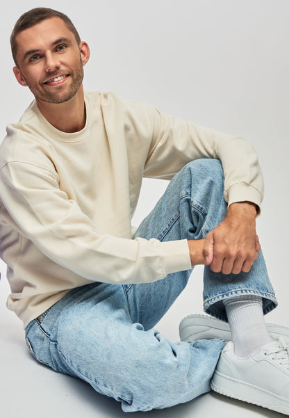 men sweatshirt Bristol color/603 blanc nuage
