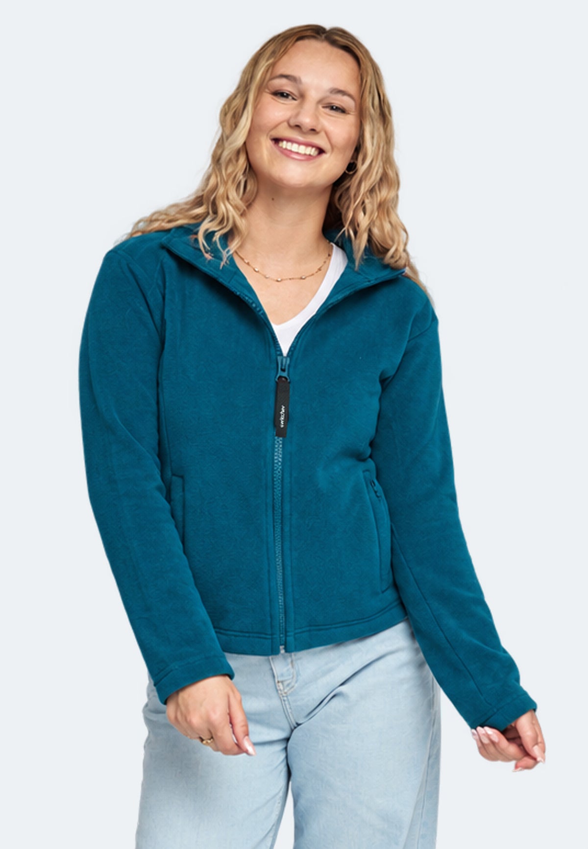 Giacca in pile da donna Switcher, nuovo colore Montreal/245 petrolio