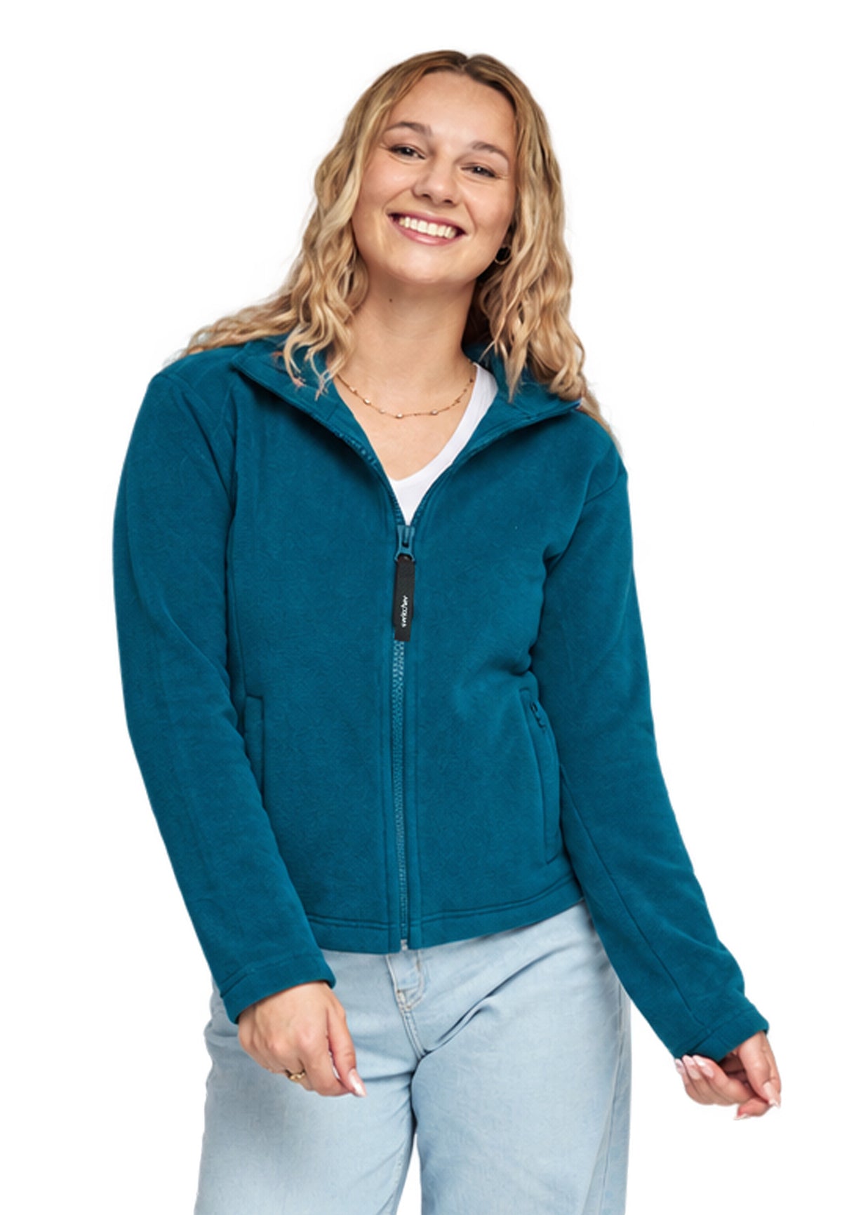 Giacca in pile da donna Switcher, nuovo colore Montreal/245 petrolio