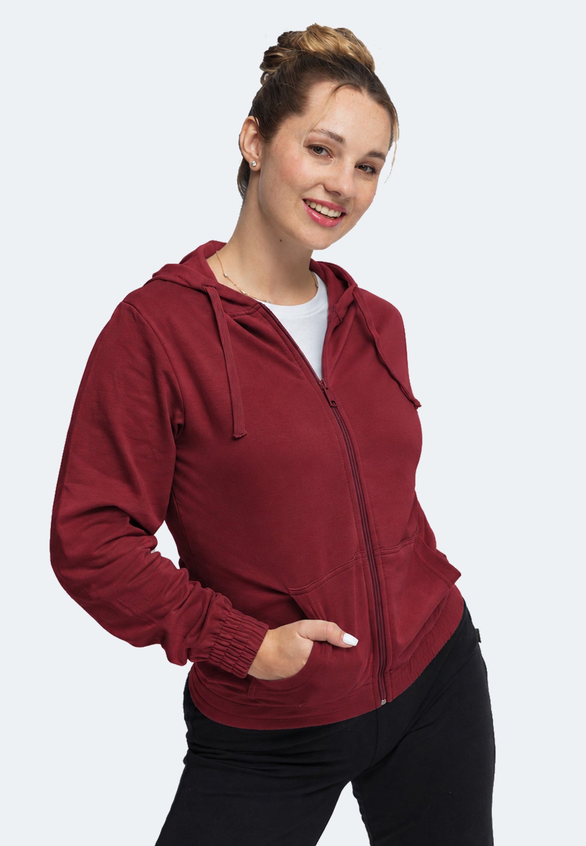 Felpa con cappuccio Switcher Lady Sonora colore/158 bordeaux