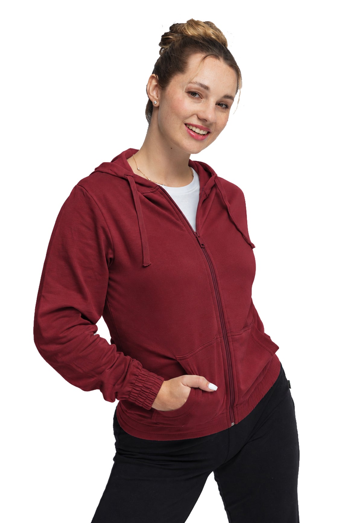 Felpa con cappuccio Switcher Lady Sonora colore/158 bordeaux