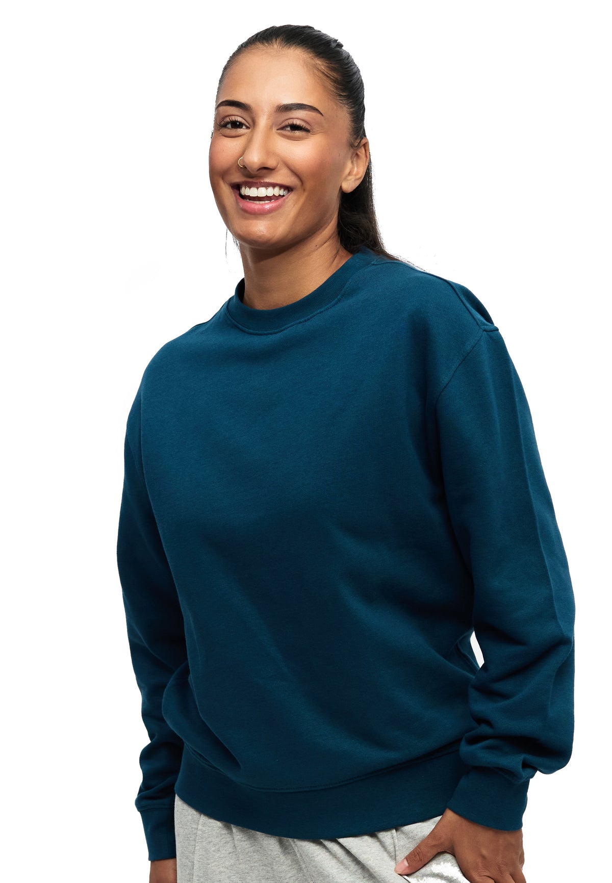 Sweat-shirt Switcher pour femme, modèle York, couleur 245 pétrole