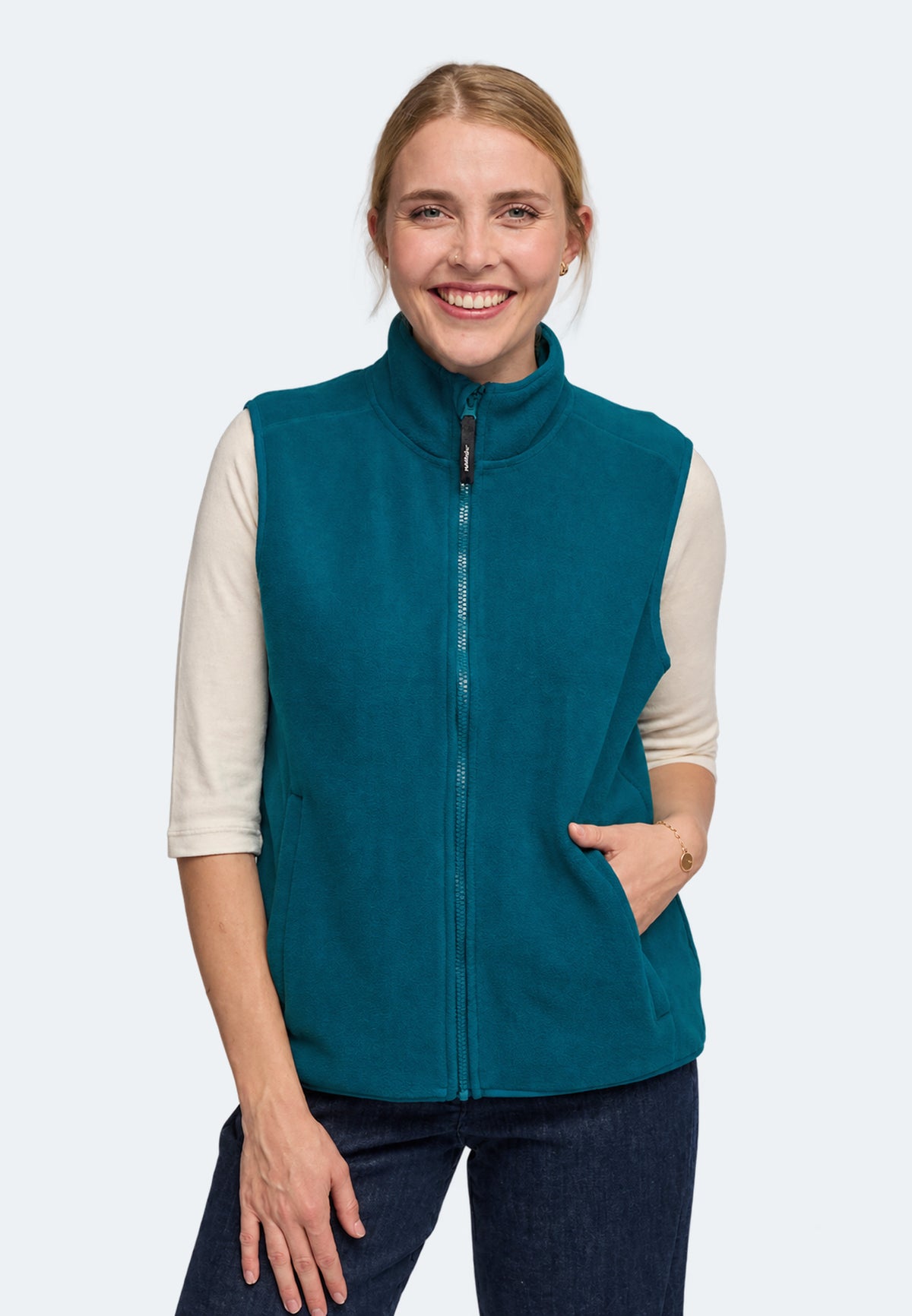 Switcher women's Fleece Vest New Helsinki color/245 petrol