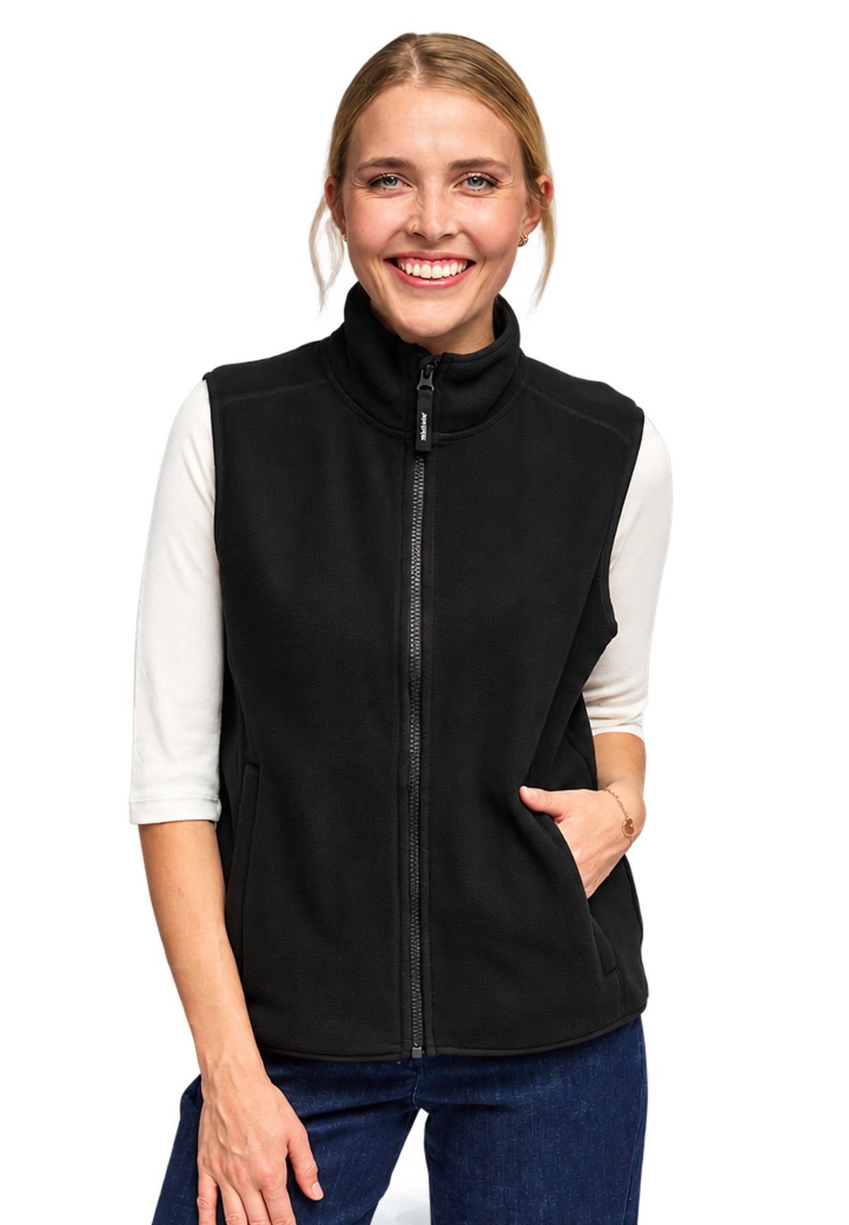 Gilet in pile da donna Switcher, modello New Helsinki, colore 40 noir