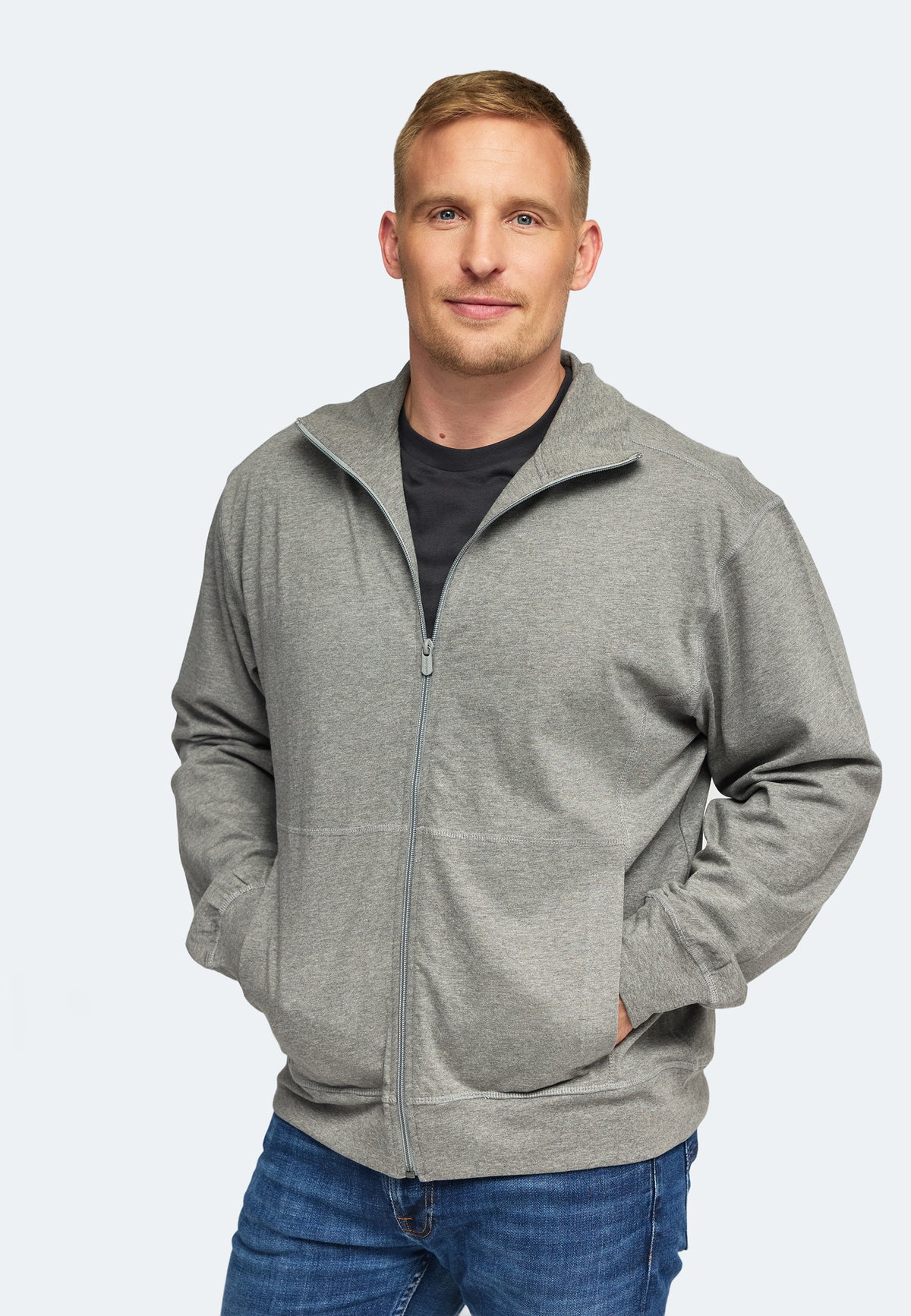 Switcher zip-jacket men's dallas color/672 ebony chine