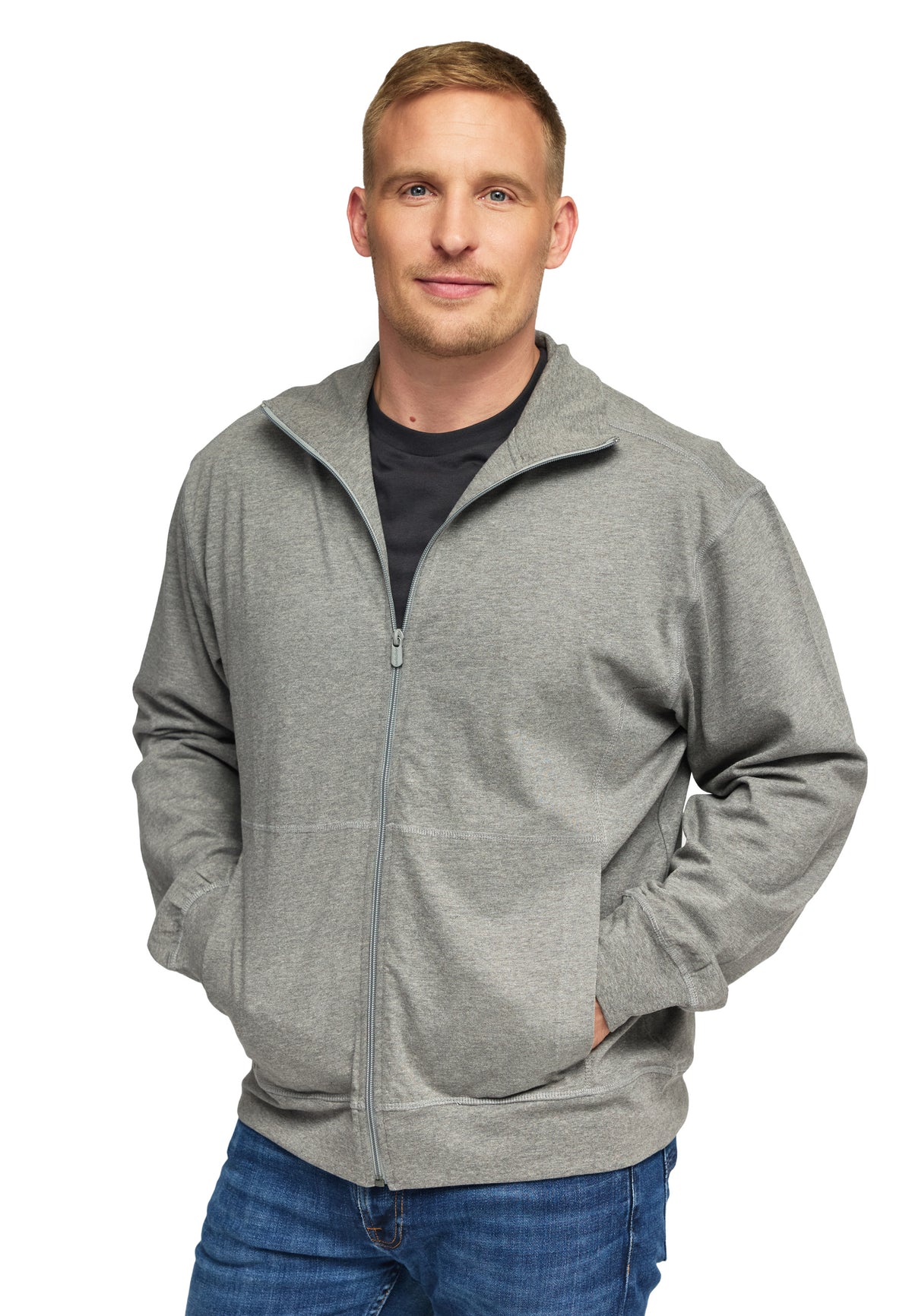 Switcher zip-jacket men's dallas color/672 ebony chine