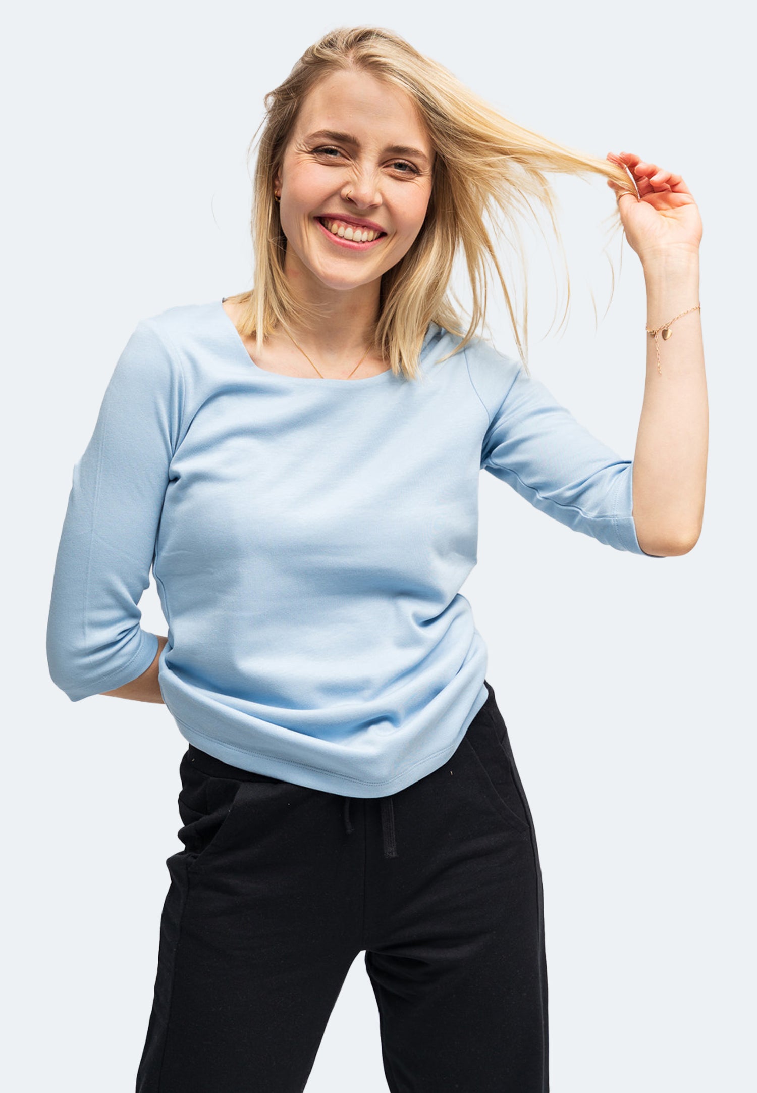 Switcher longsleeve yasmin color/205 blue soul