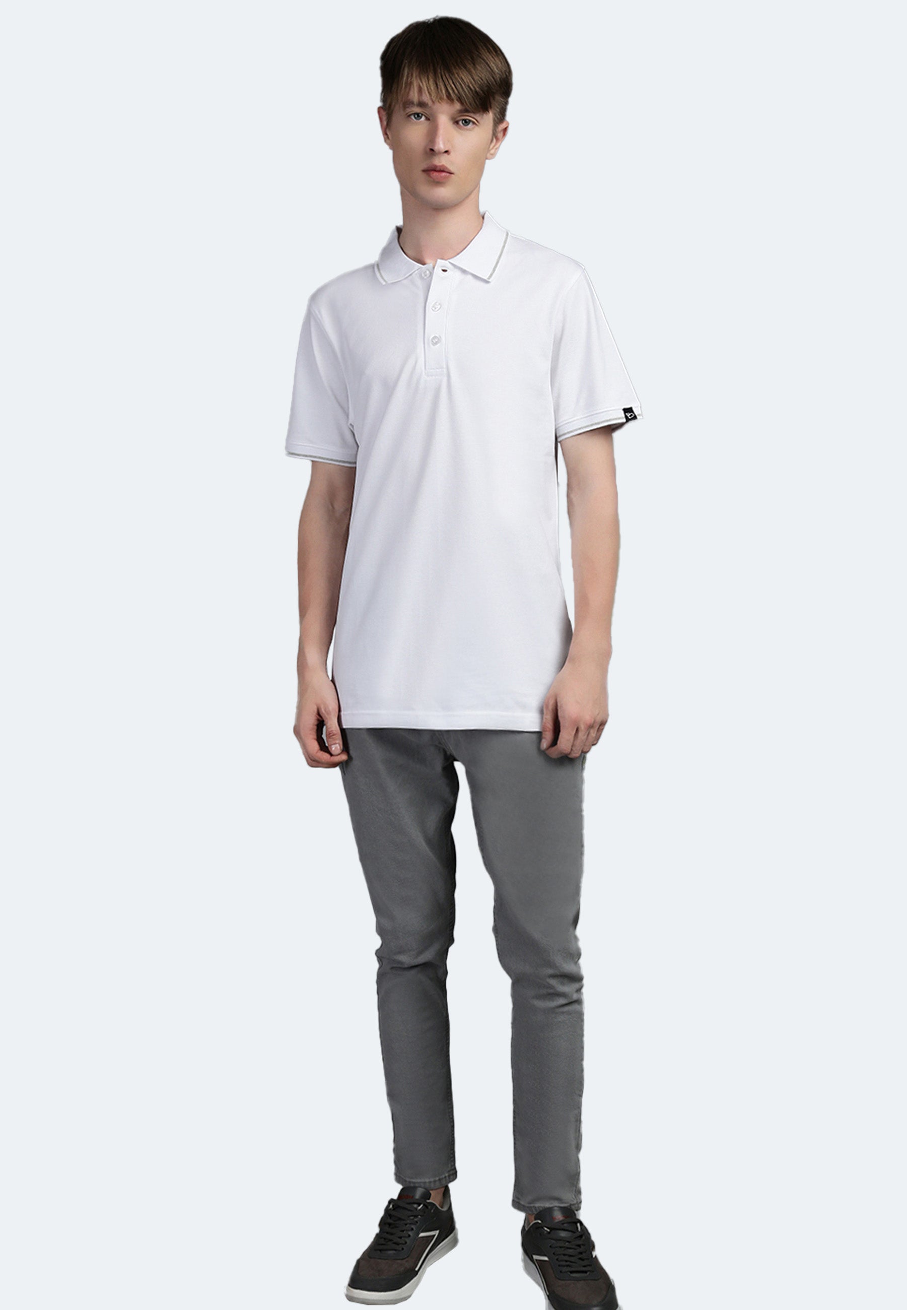 Switcher men's polo ben color/1 blanc