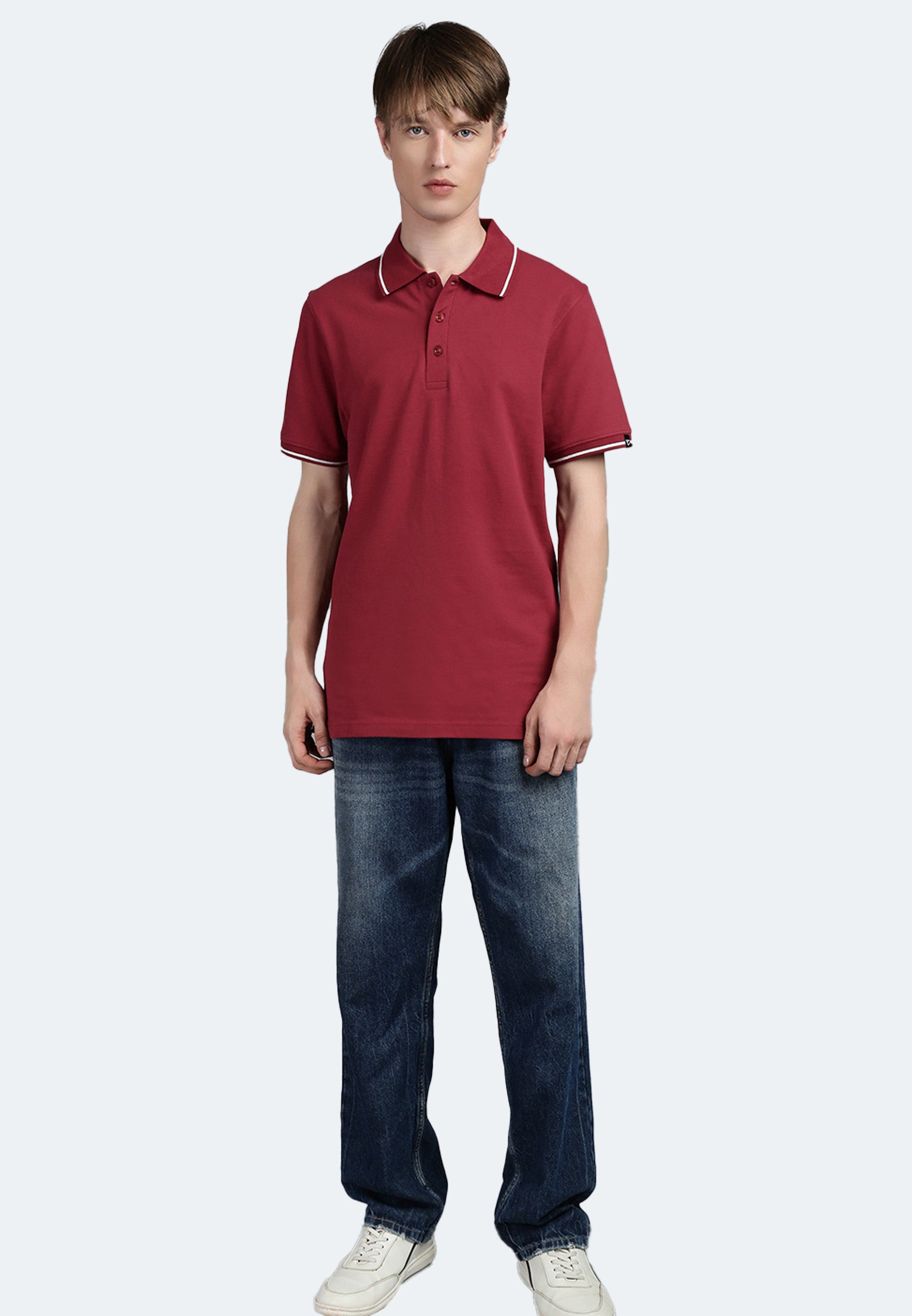 Switcher men's polo ben color/158 burgundy