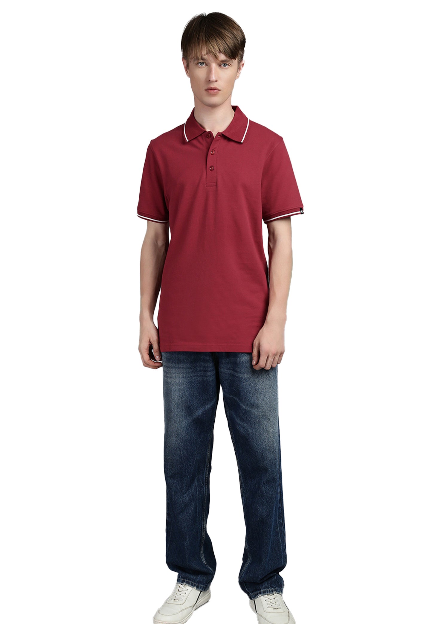 Switcher men's polo ben color/158 burgundy