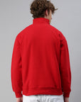 Sweatshirt mit viertel Reißverschluss aus Polyester
