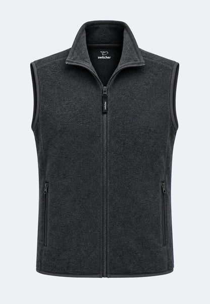 Gilet polaire Switcher, nouveau coloris Cortina / 41 noir chiné