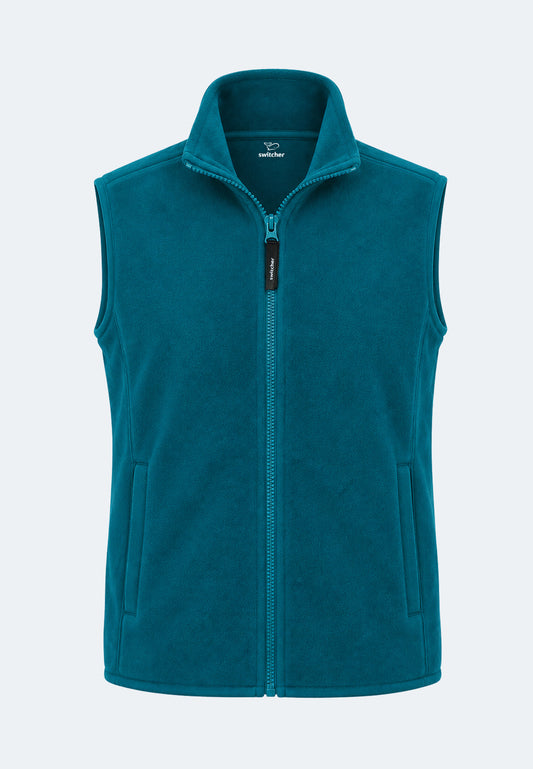 Gilet in pile Switcher, nuovo colore Cortina/245 petrolio