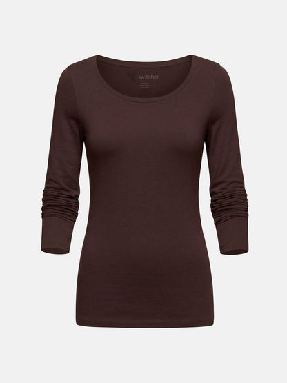 Switcher shirt Lady liliane color/680 cafe