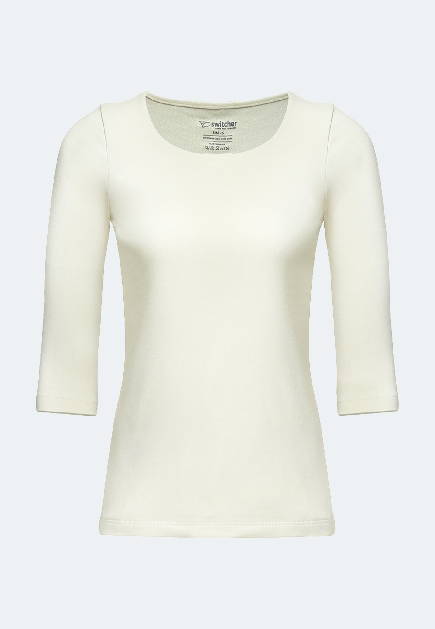 Yasmin ladies basic T-shirt 3/4 sleeve