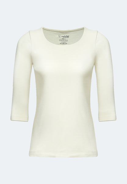 Yasmin ladies basic T-shirt 3/4 sleeve