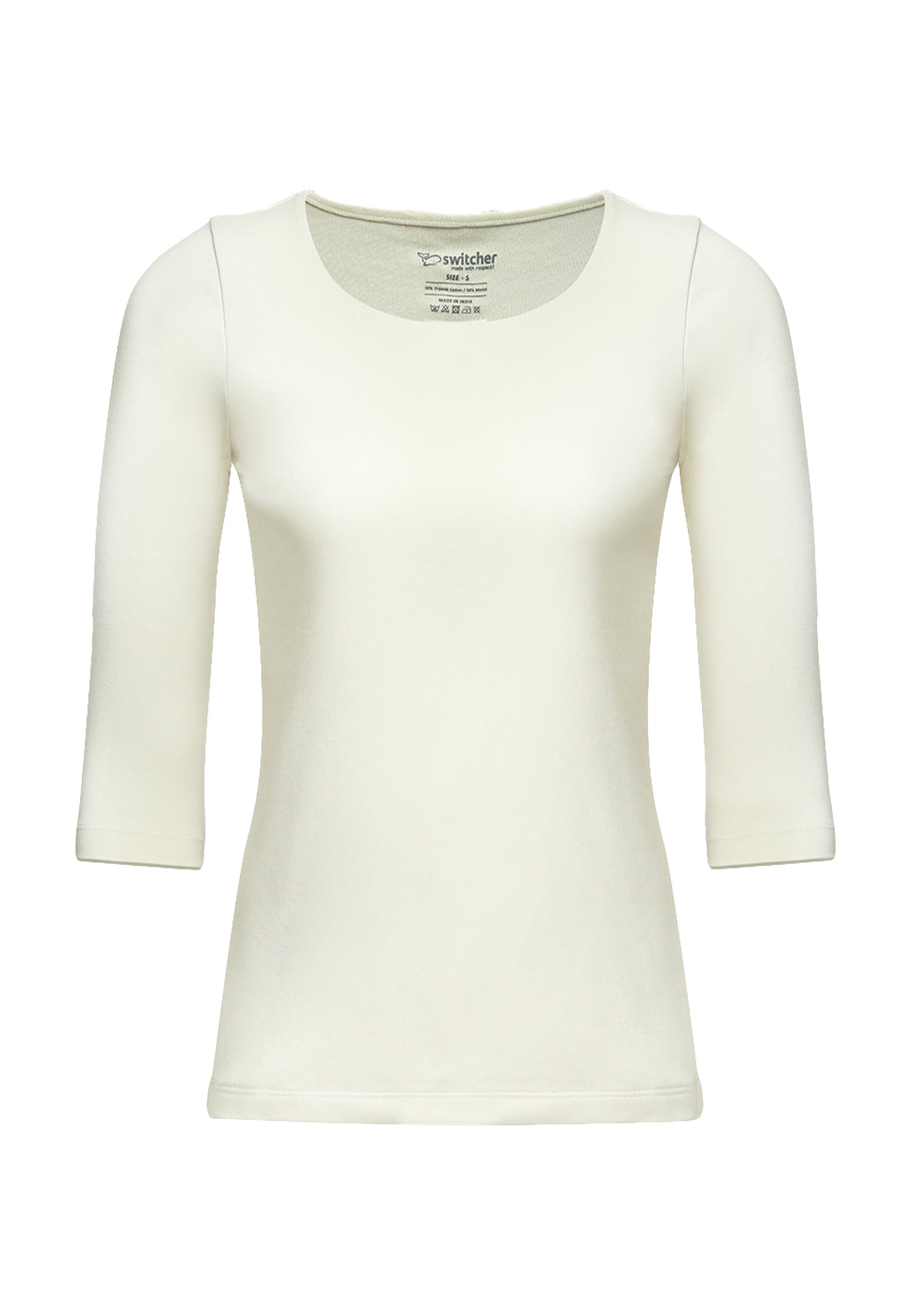 Yasmin ladies basic T-shirt 3/4 sleeve